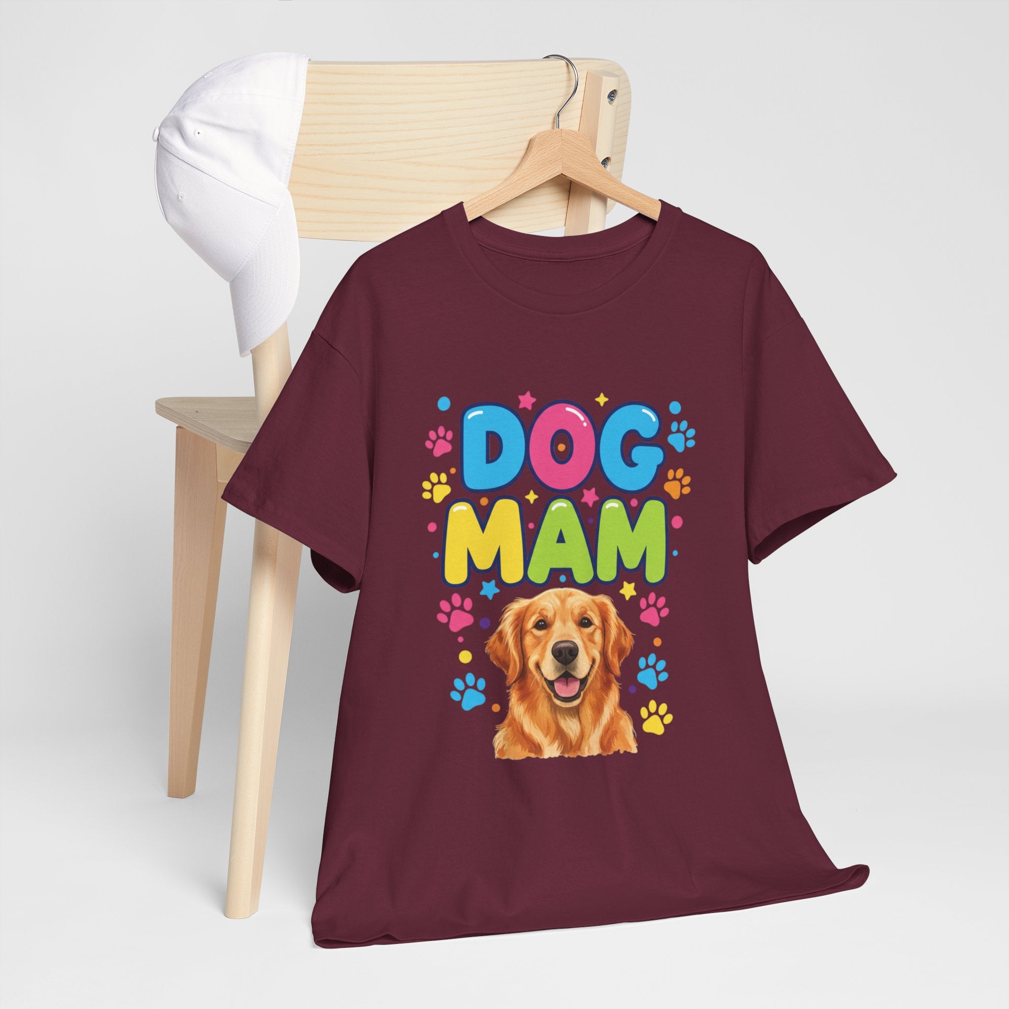 Dog Mam T-Shirt — Cute Colorful "Dog Mam" Graphic Tee for Dog Lovers