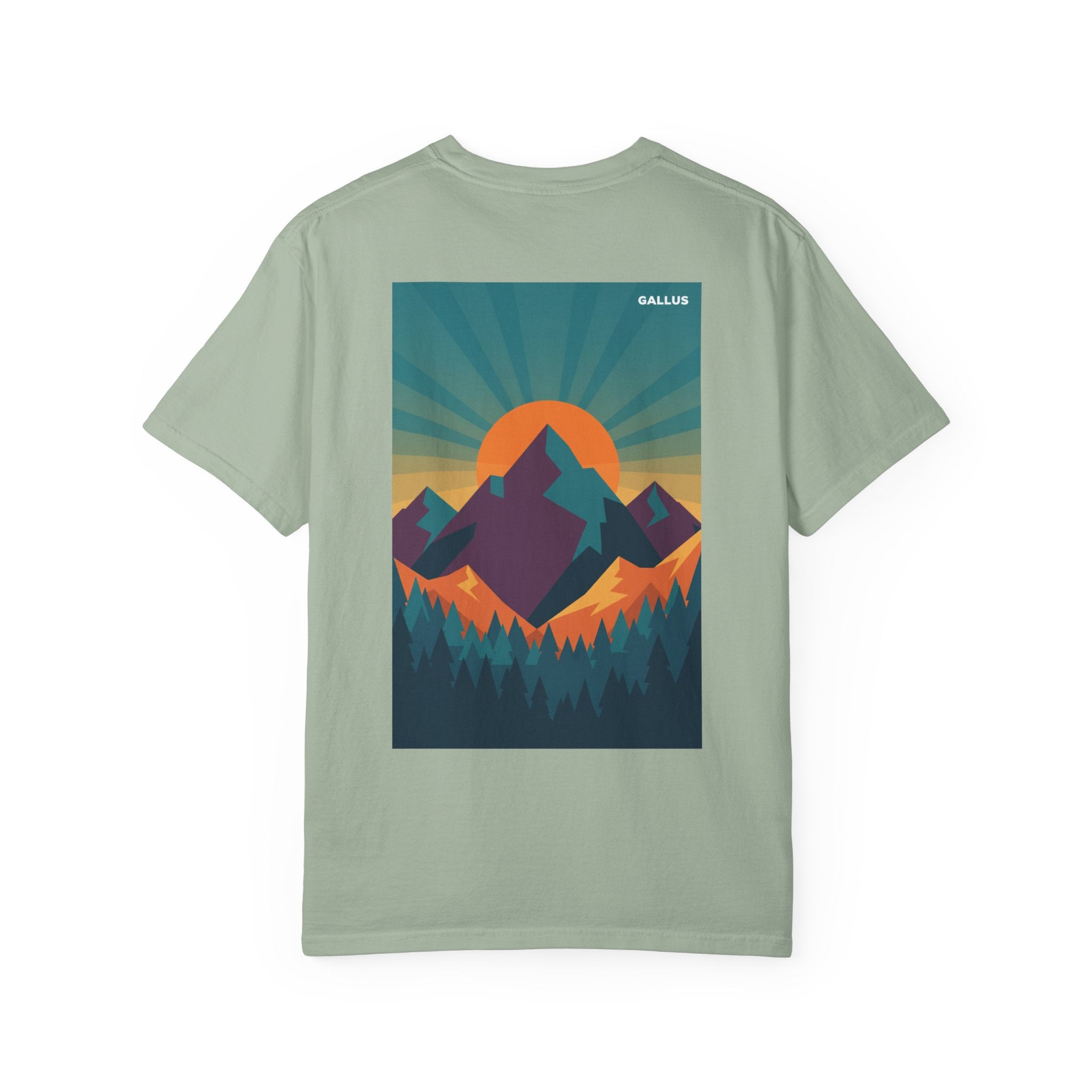 T-Shirt — Gallus Mountain Sunset Graphic Tee