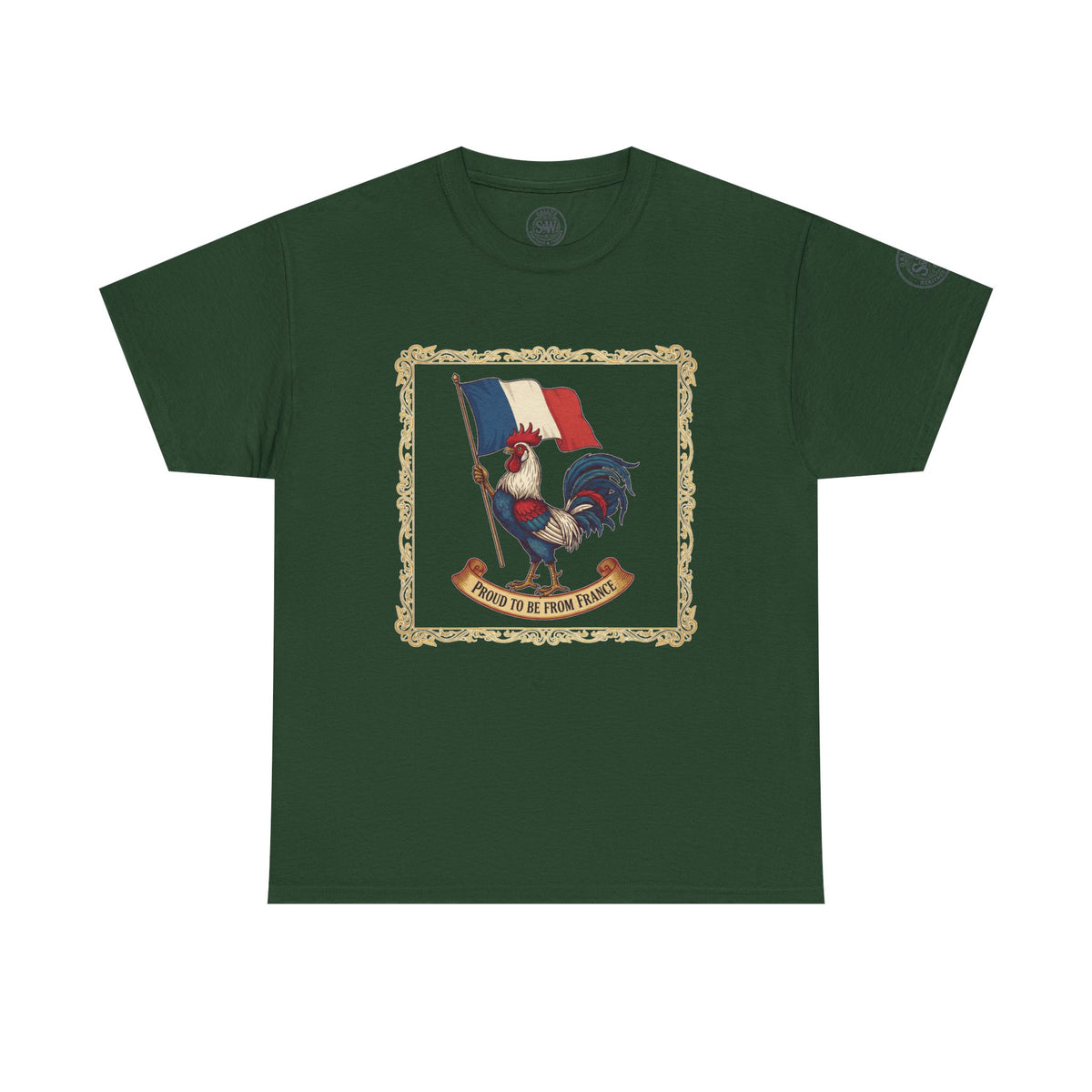 Proud to Be From France T-Shirt — Rooster & Tricolour Crest Tee — product image 8