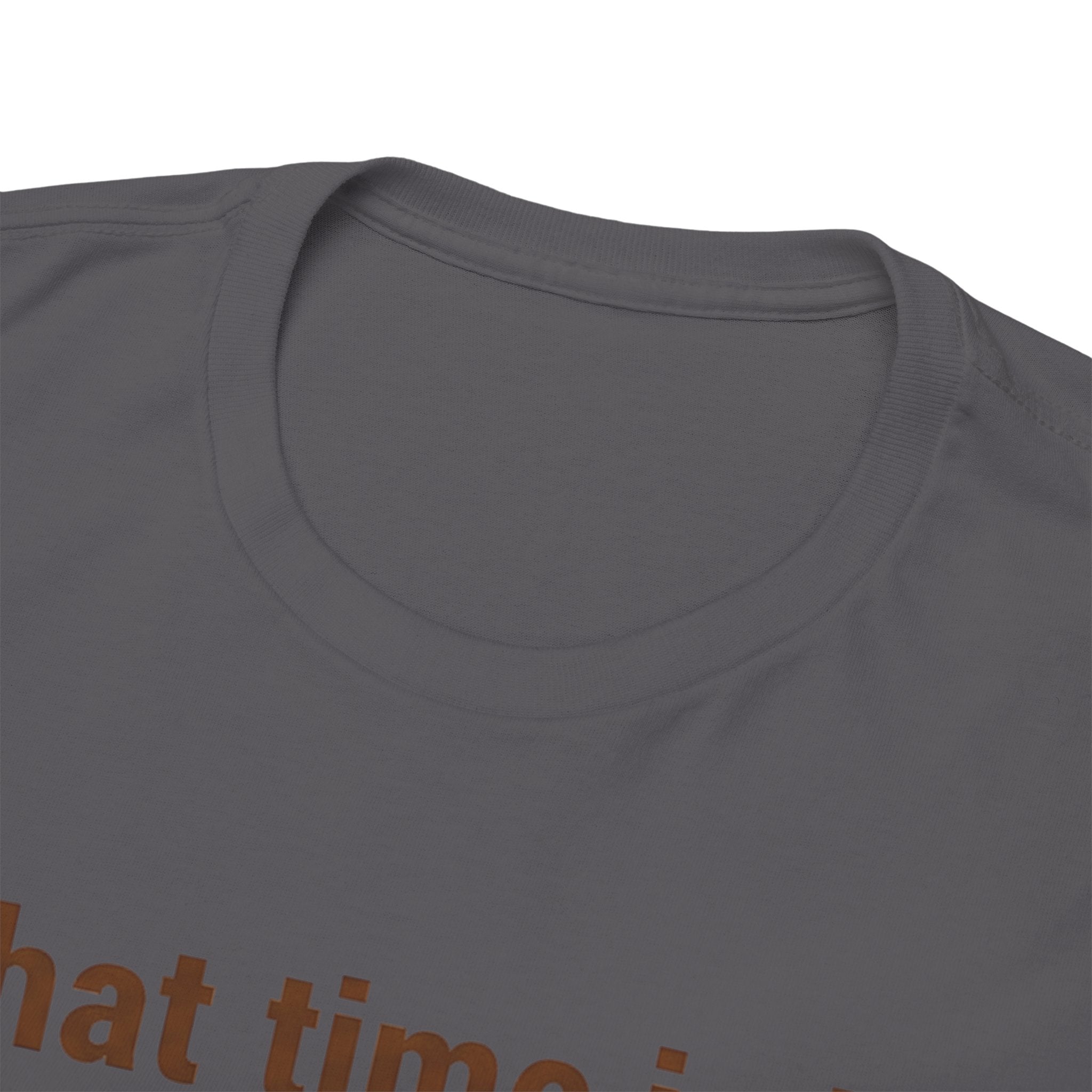 Pierogi Time T‑Shirt — "What time is it? Pierogi time!" Vintage Clock Food Tee