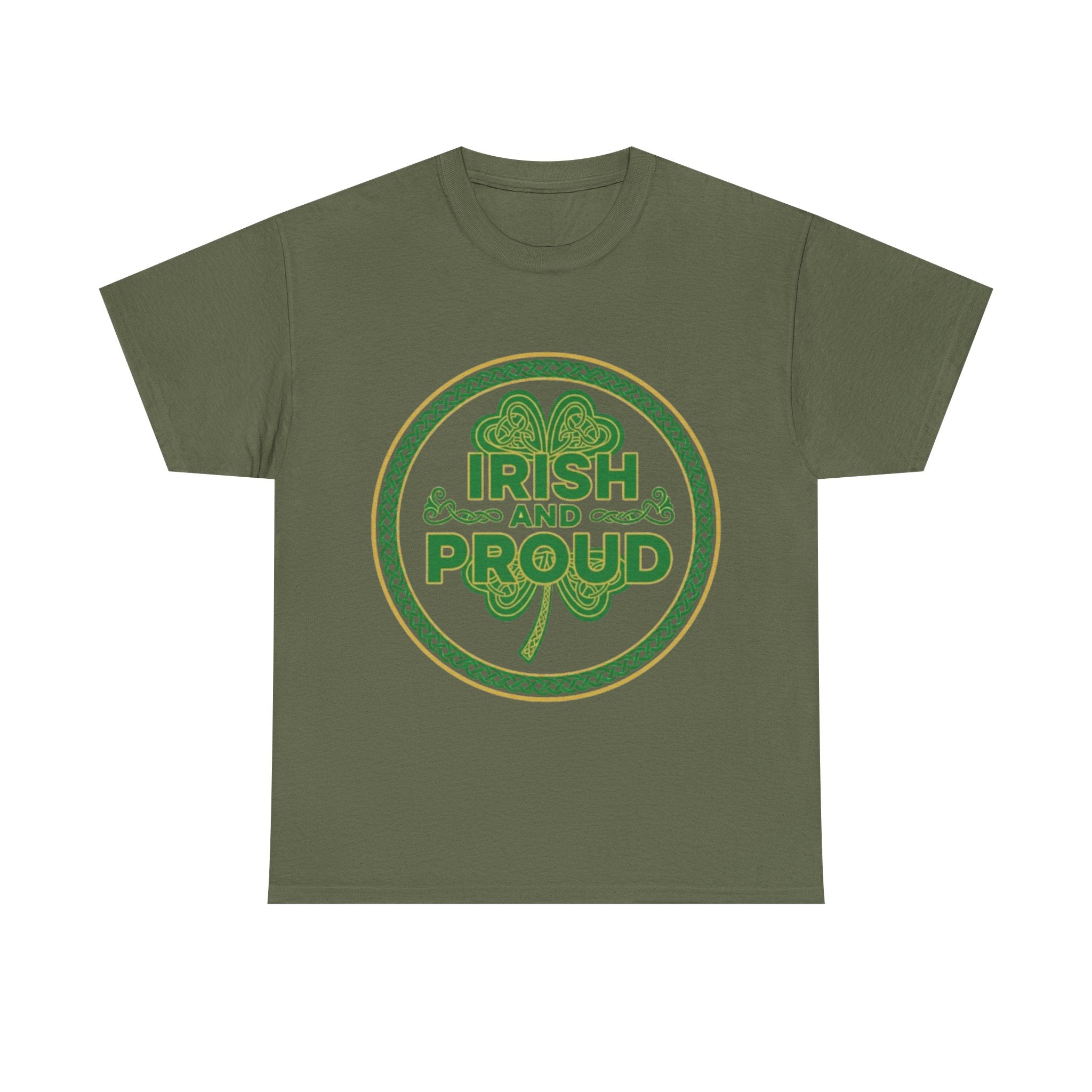 Irish and Proud Shamrock T-Shirt — St. Patrick’s Day Celebration Tee