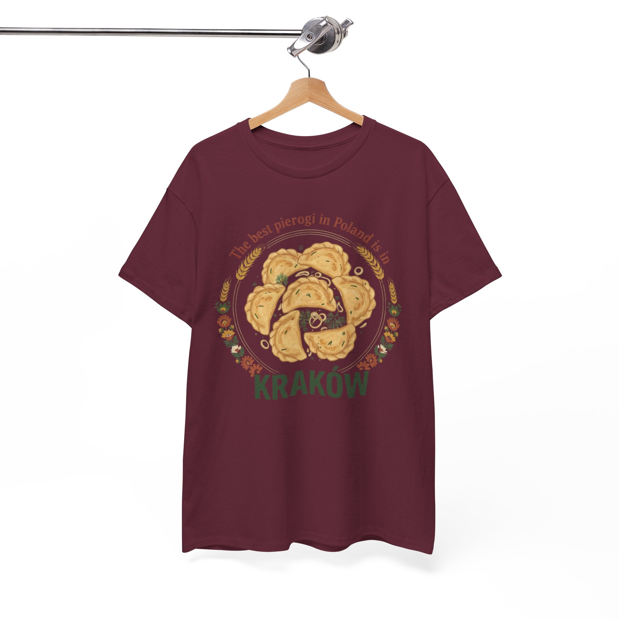 Kraków Pierogi Graphic Tee — "The best pierogi in Poland is in KRAKÓW" T-Shirt