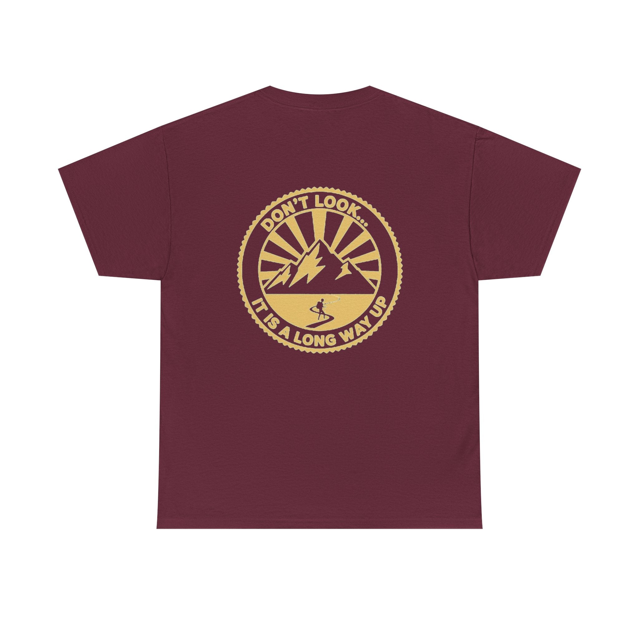 T-Shirt — "Don't Look Back" Mountain Graphic Tee
