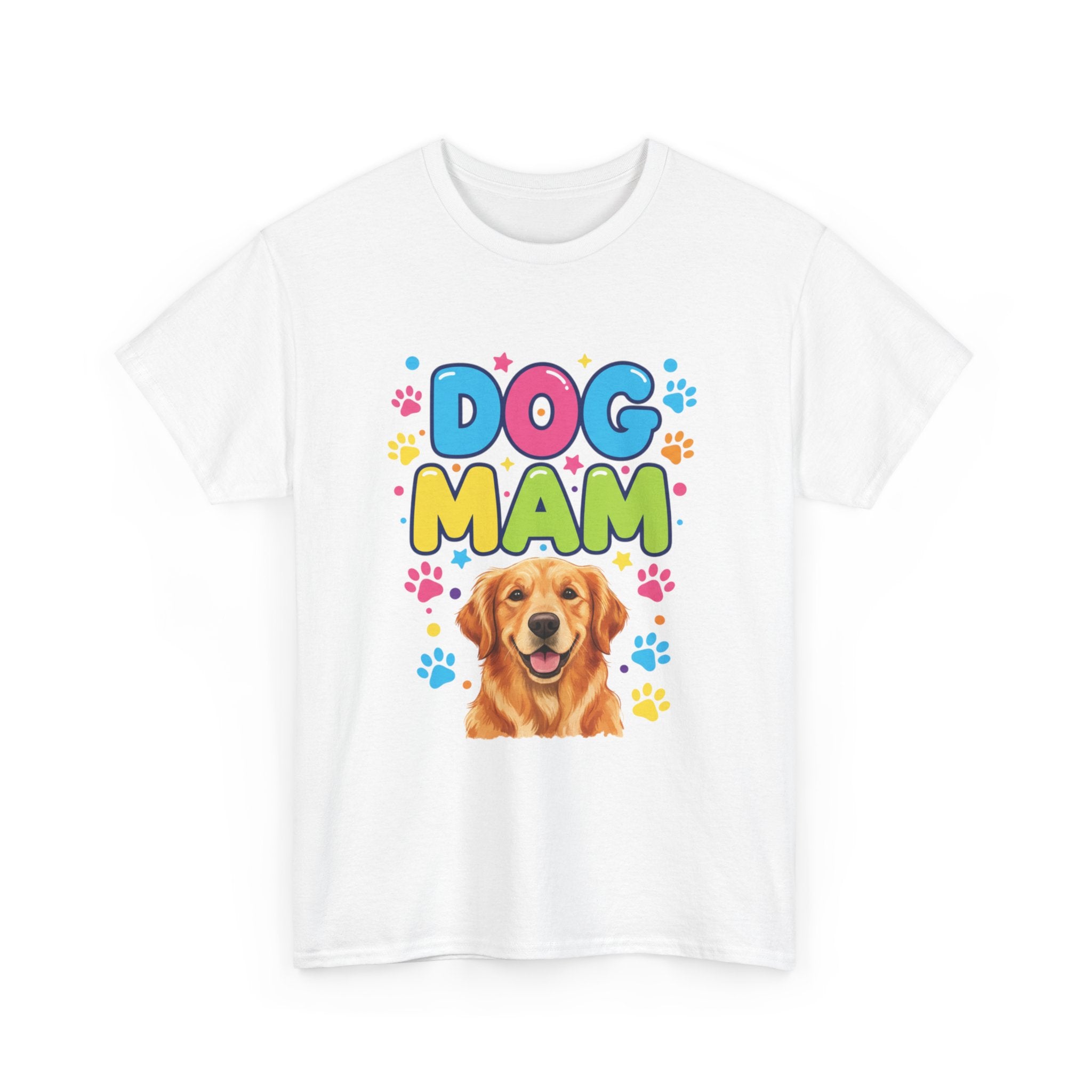 Dog Mam T-Shirt — Cute Colorful "Dog Mam" Graphic Tee for Dog Lovers