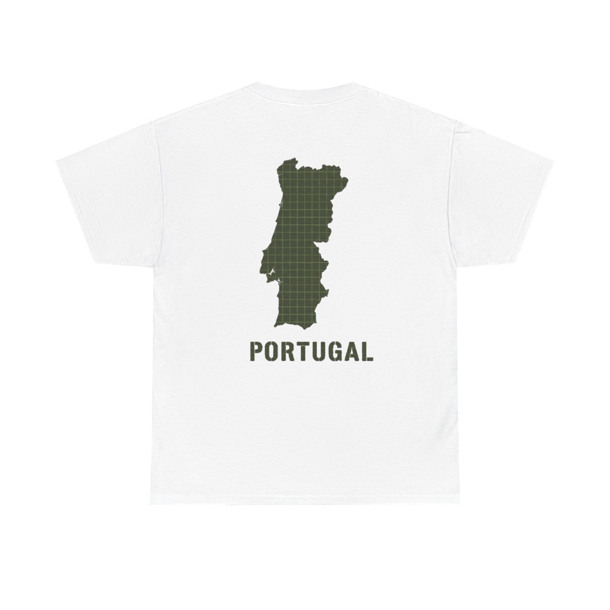 Portugal Map T-Shirt — Vintage Grid Travel Tee — product image 2