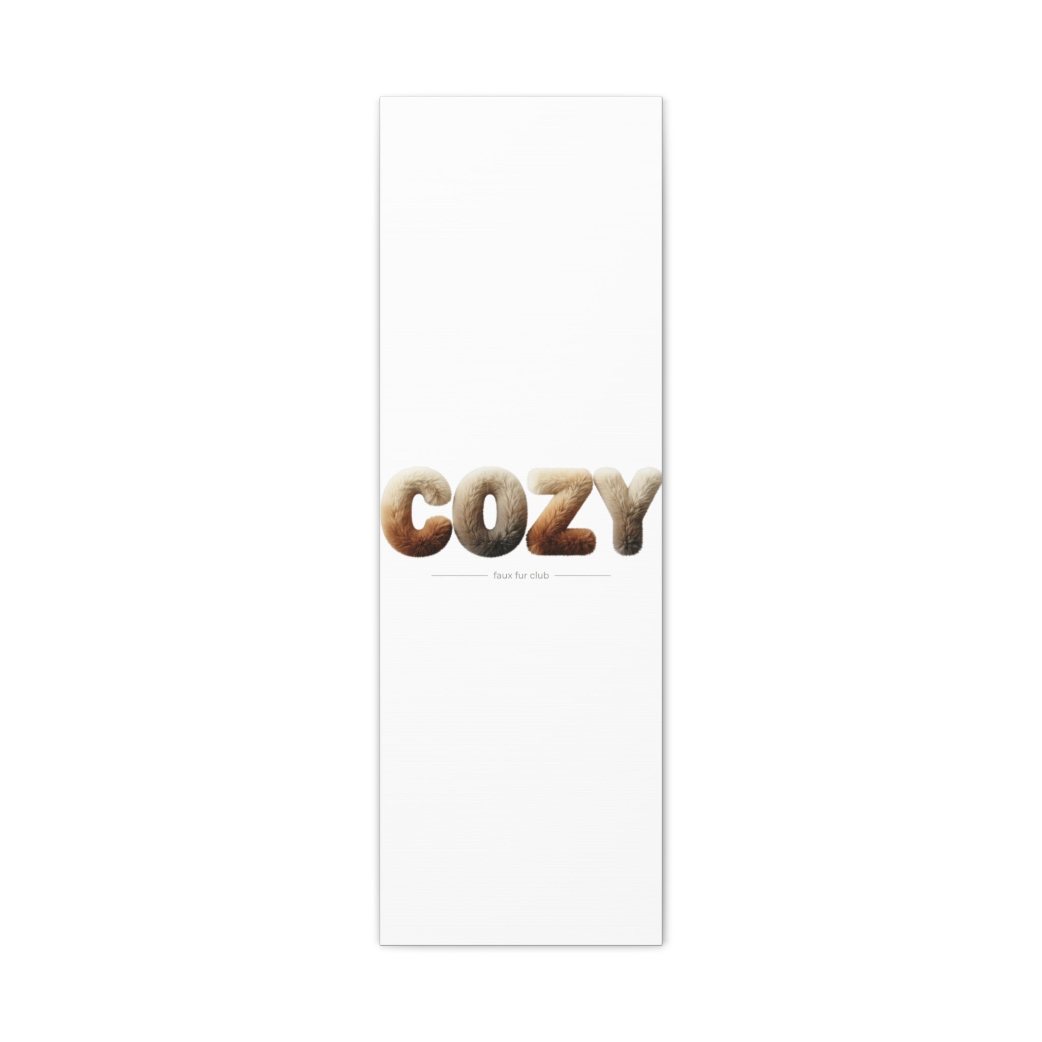 Cozy Faux-Fur Texture Canvas | Stretched Matte Wall Art