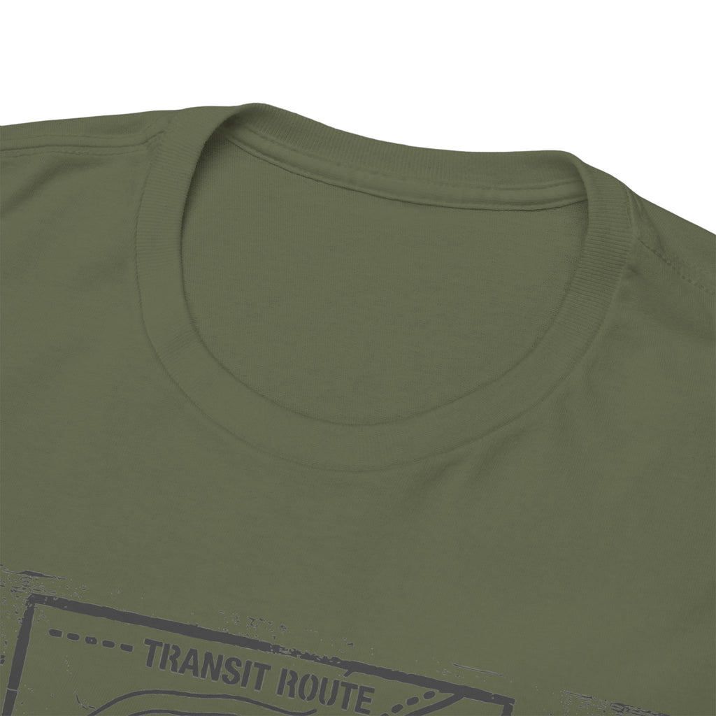 Retro Transit Route Adventure T-Shirt — Vintage Travel Map Graphic Tee