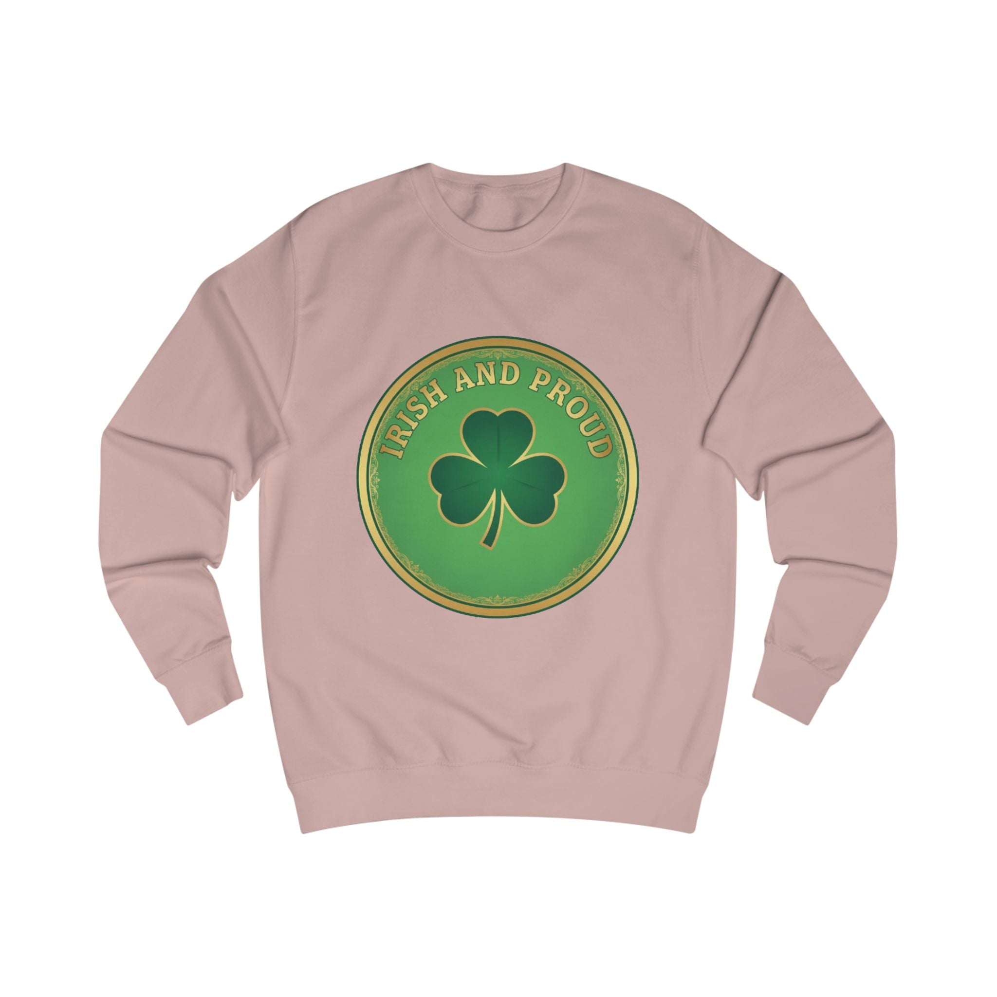 Irish and Proud Sweatshirt – Green Shamrock St. Patrick’s Day Crewneck