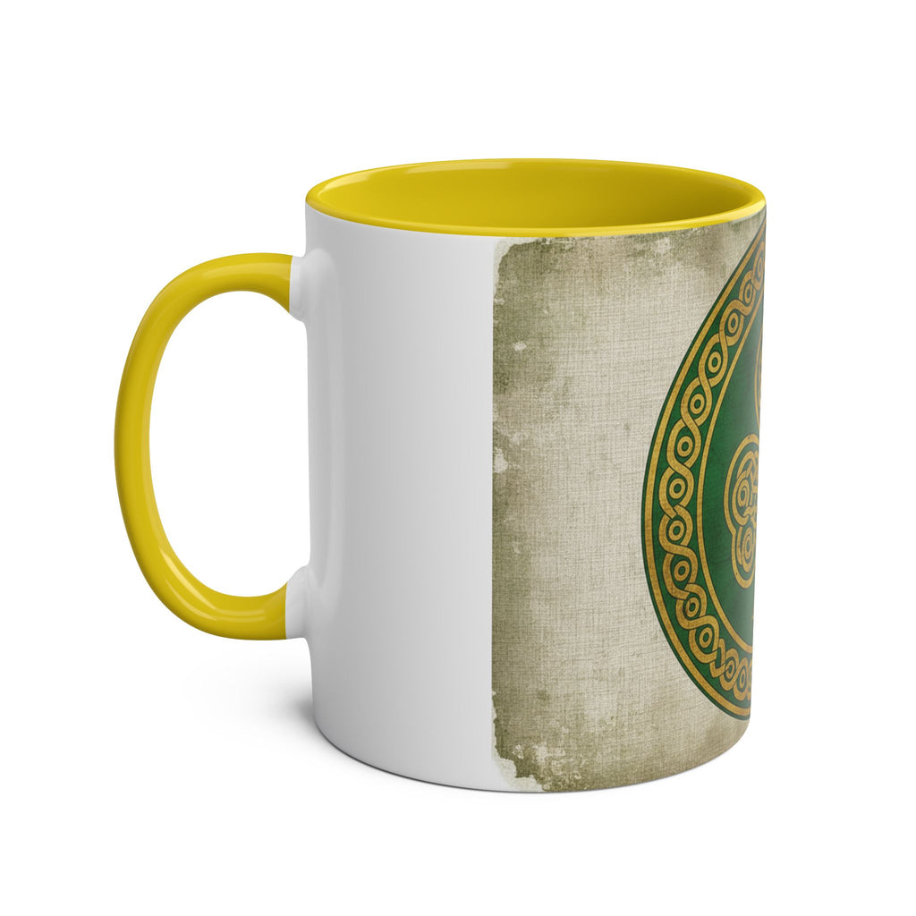Celtic Shamrock Coffee Mug – Two-Tone 11oz St. Patrick’s Day Mug