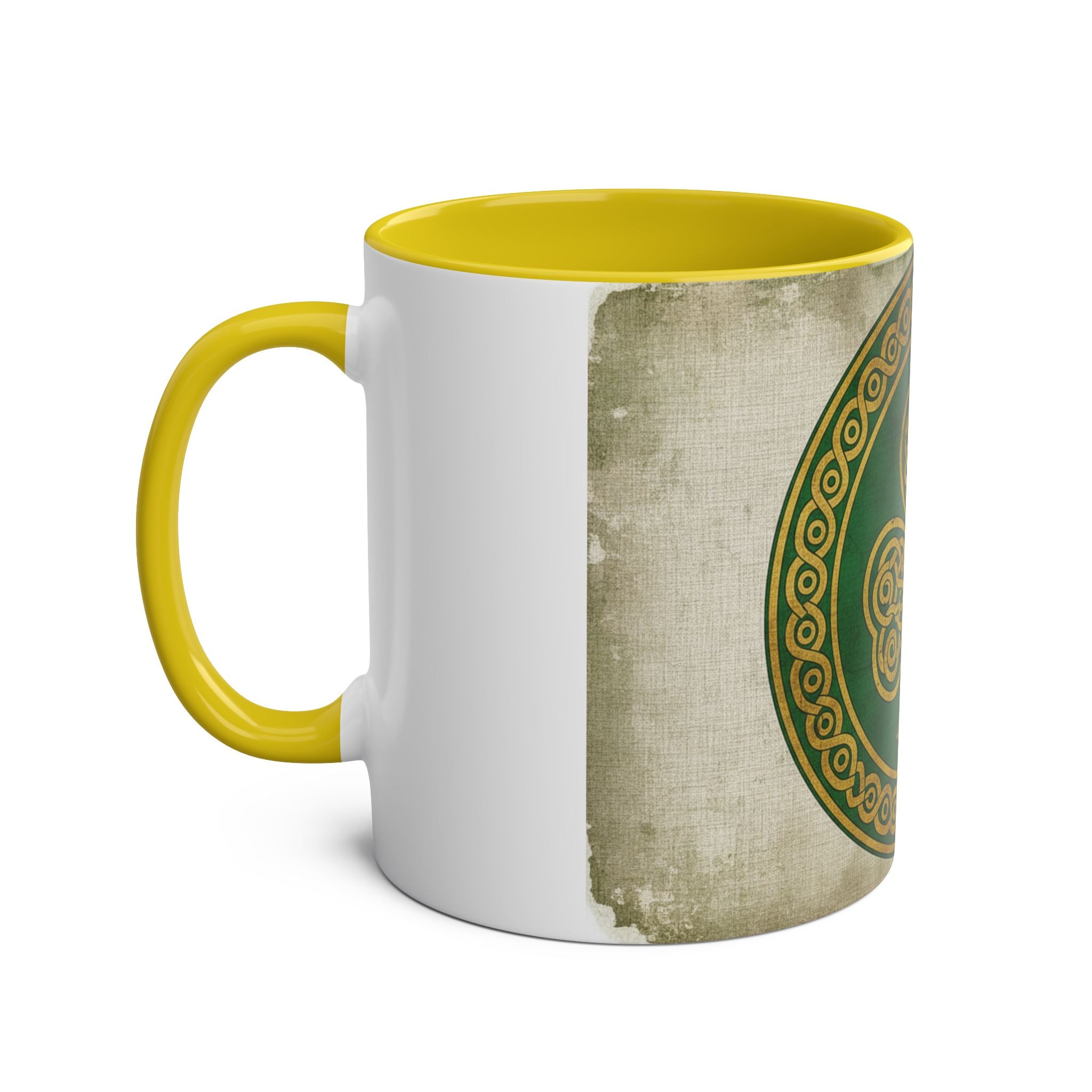 Celtic Shamrock Coffee Mug – Two-Tone 11oz St. Patrick’s Day Mug