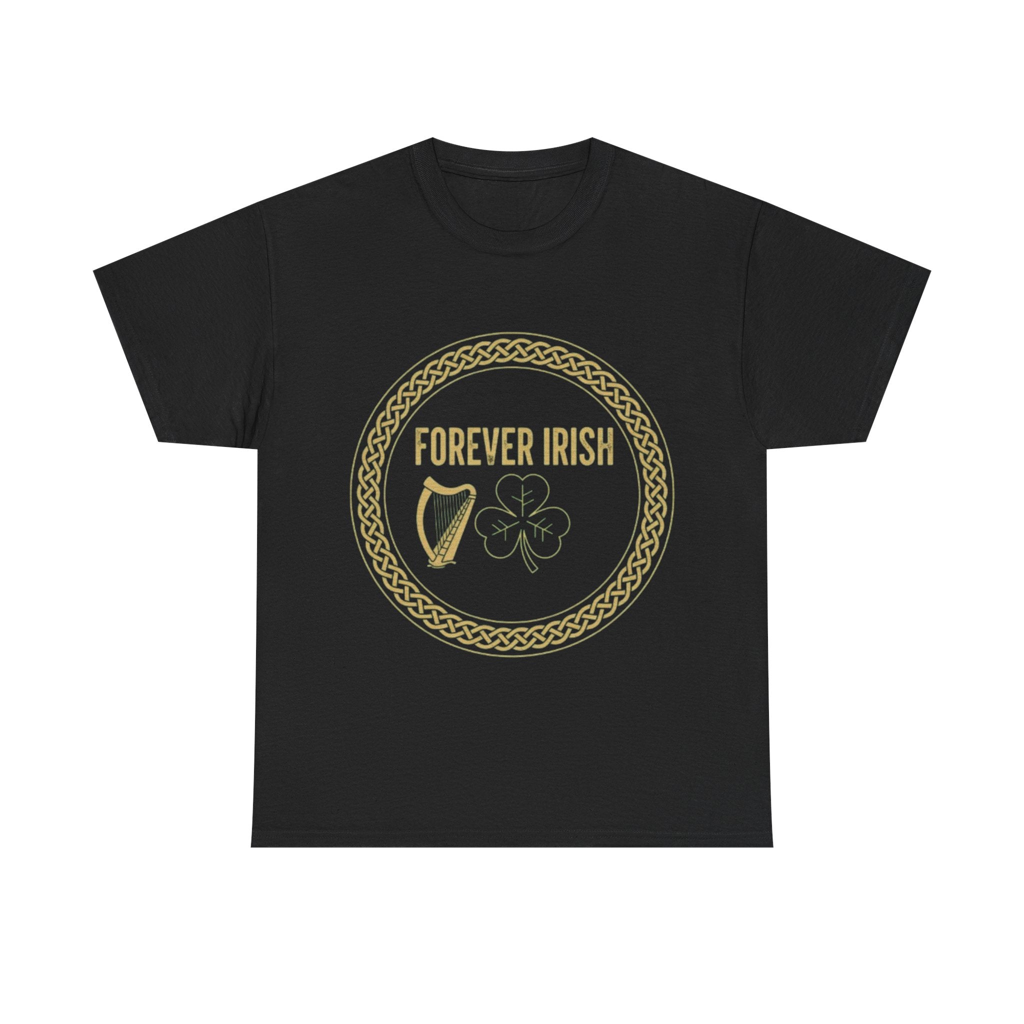 Forever Irish T‑Shirt - "Forever Irish" Shamrock & Harp St. Patrick’s Day Tee