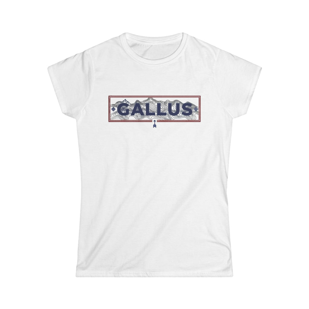Spain Map Womens Tee — Gallus Logo Travel T‑Shirt