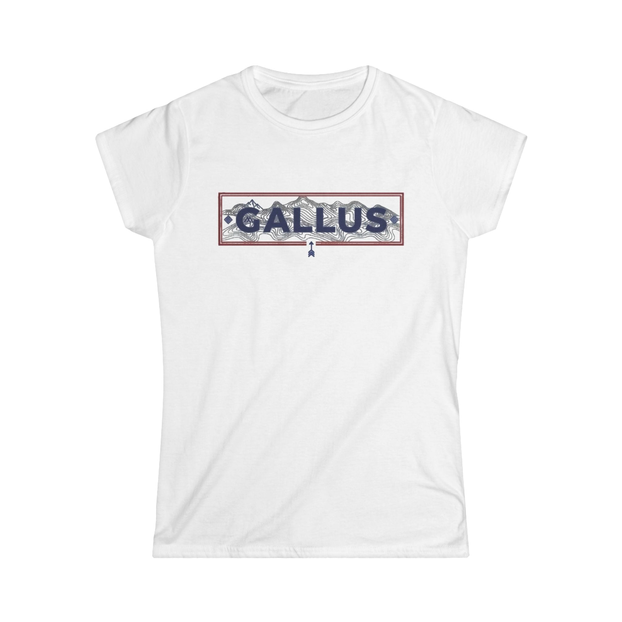 Spain Map Womens Tee — Gallus Logo Travel T‑Shirt