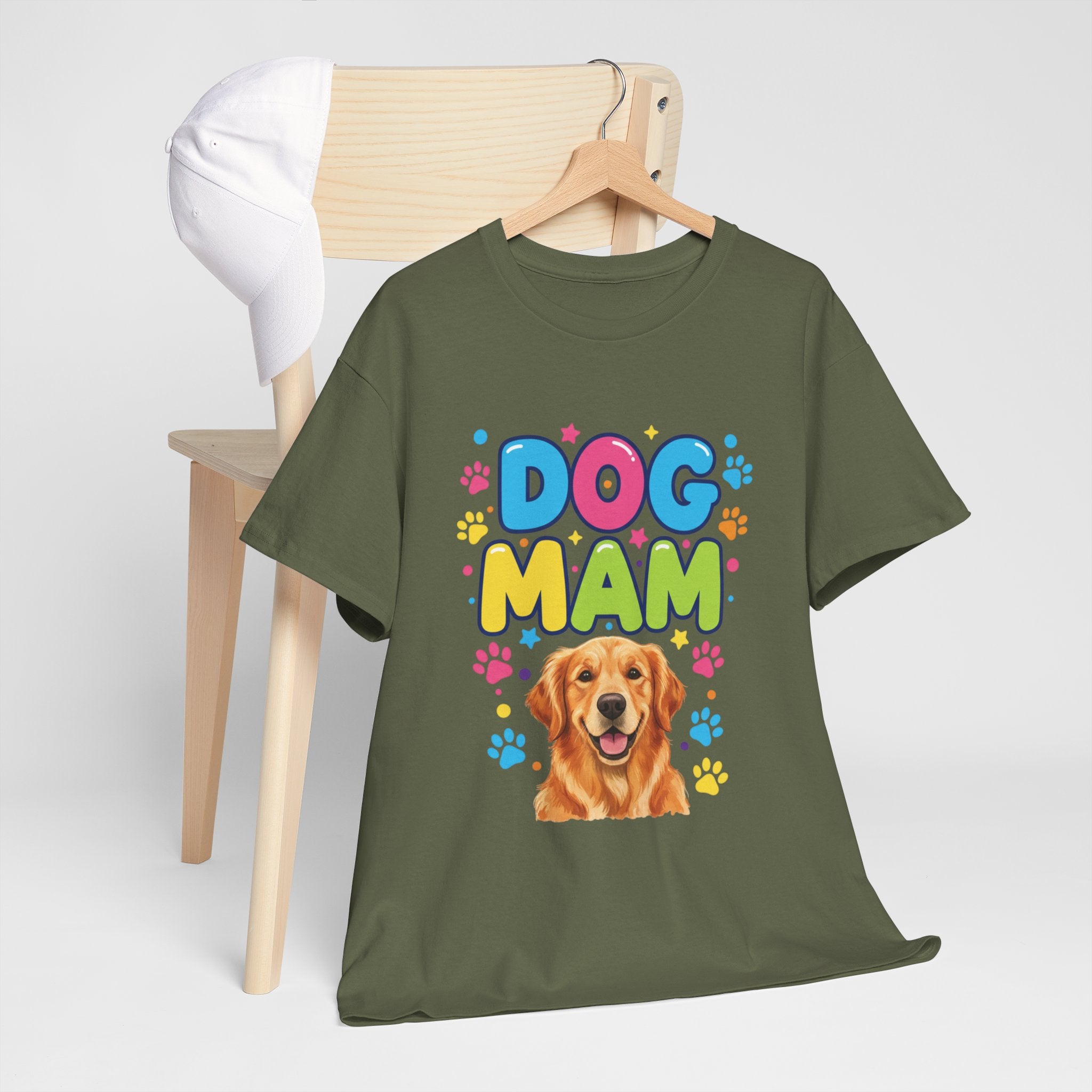 Dog Mam T-Shirt — Cute Colorful "Dog Mam" Graphic Tee for Dog Lovers