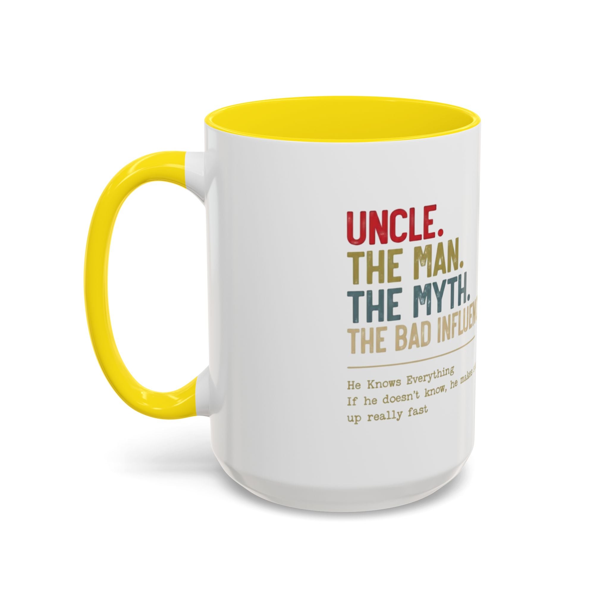 Uncle 'The Man, The Myth, The Legend' Accent Coffee Mug