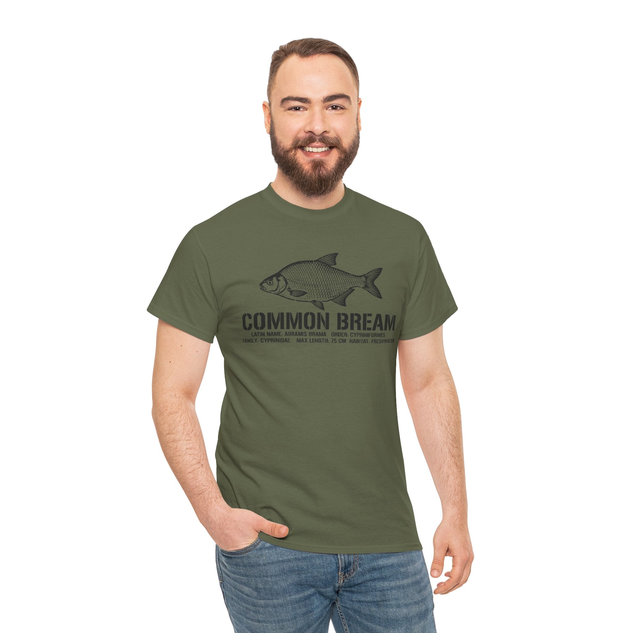 Common Bream Fishing Tee — Vintage Fish Illustration T-Shirt