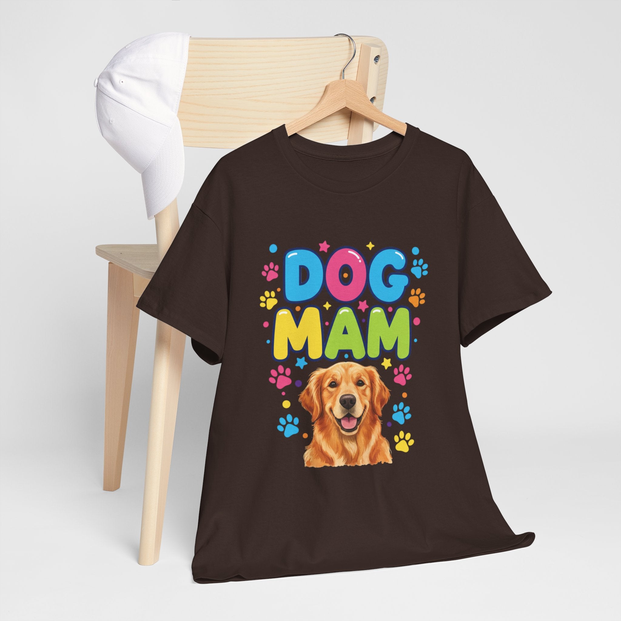 Dog Mam T-Shirt — Cute Colorful "Dog Mam" Graphic Tee for Dog Lovers