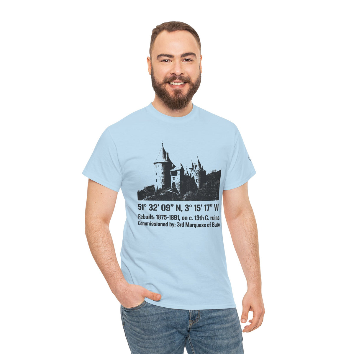Castell Coch T-Shirt — Welsh Fairytale Castle Heritage Tee — product image 11