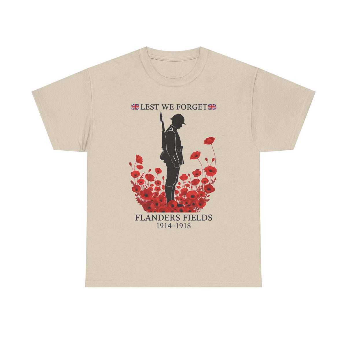 Flanders Fields 1914–1918 T-Shirt — WW1 Remembrance Tee — product image 3