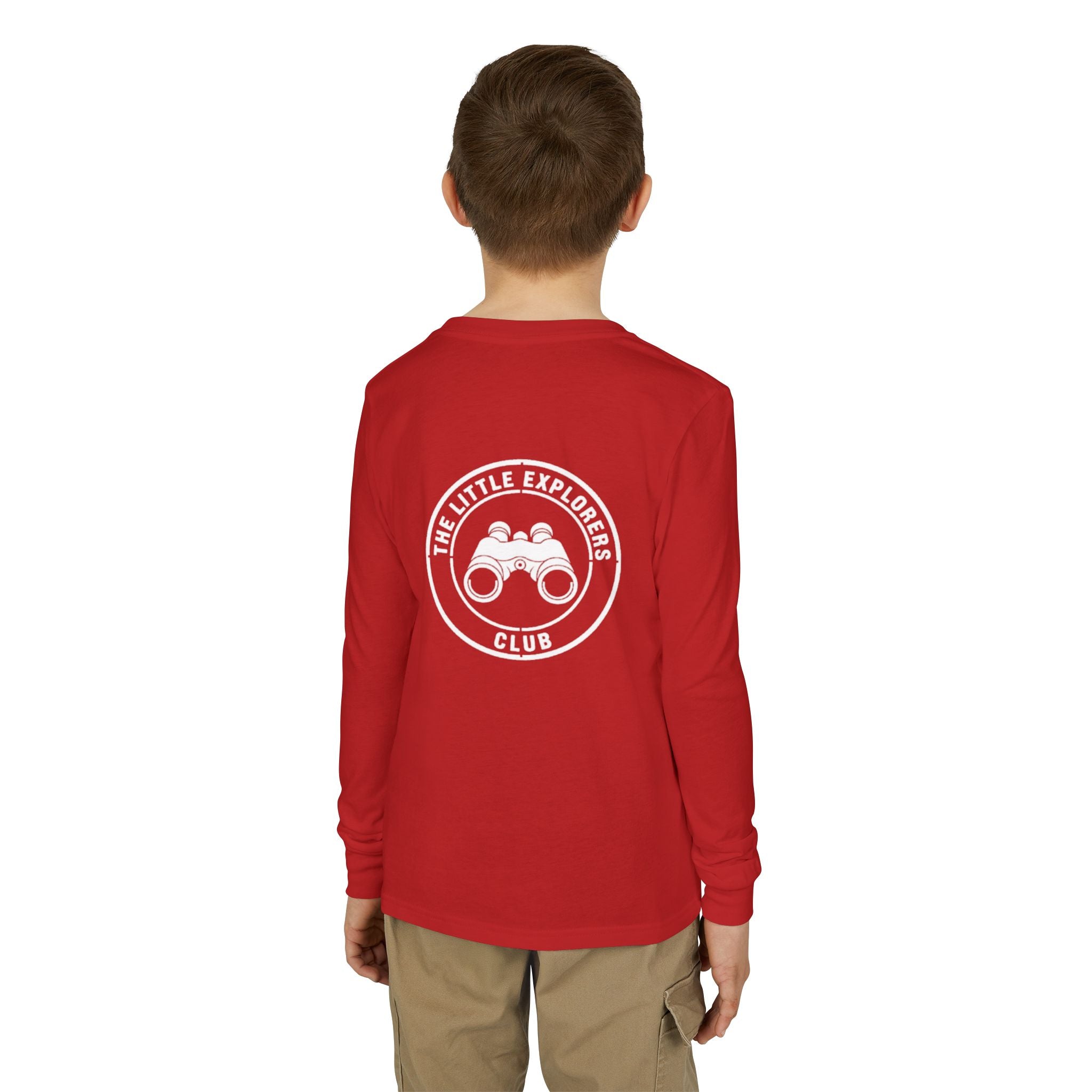 Youth Long Sleeve Tee — Minimal White Jersey Shirt