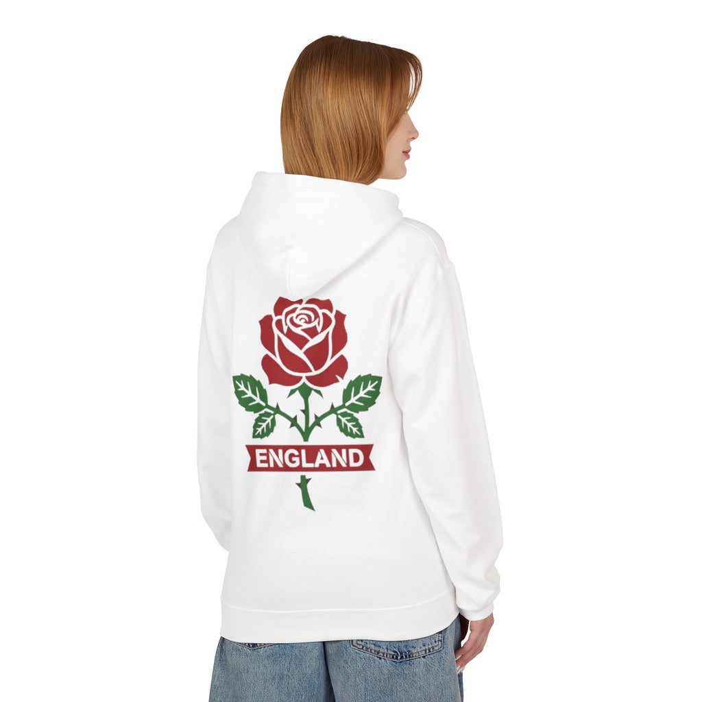 England Rose Hoodie – Classic Red Rose Emblem Sweatshirt