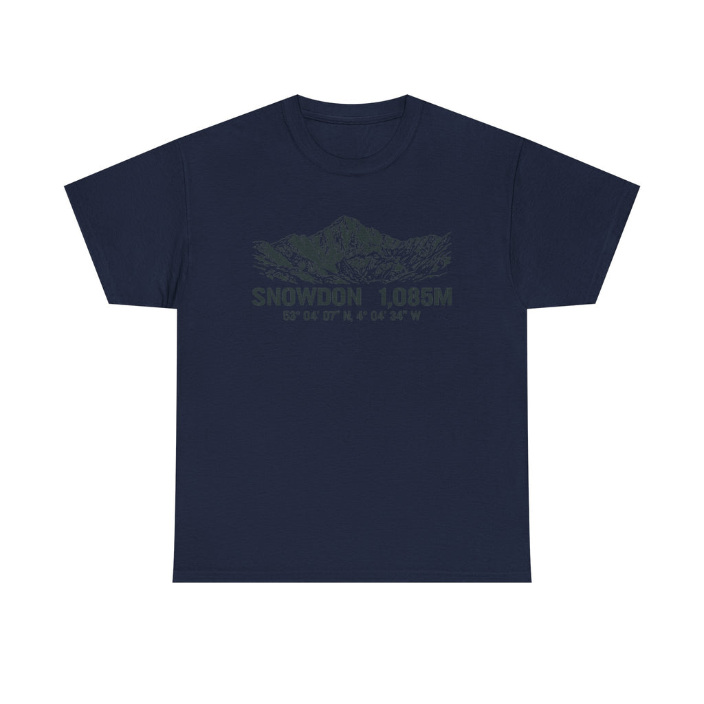 Snowdon 1,085M Mountain Tee with Coordinates