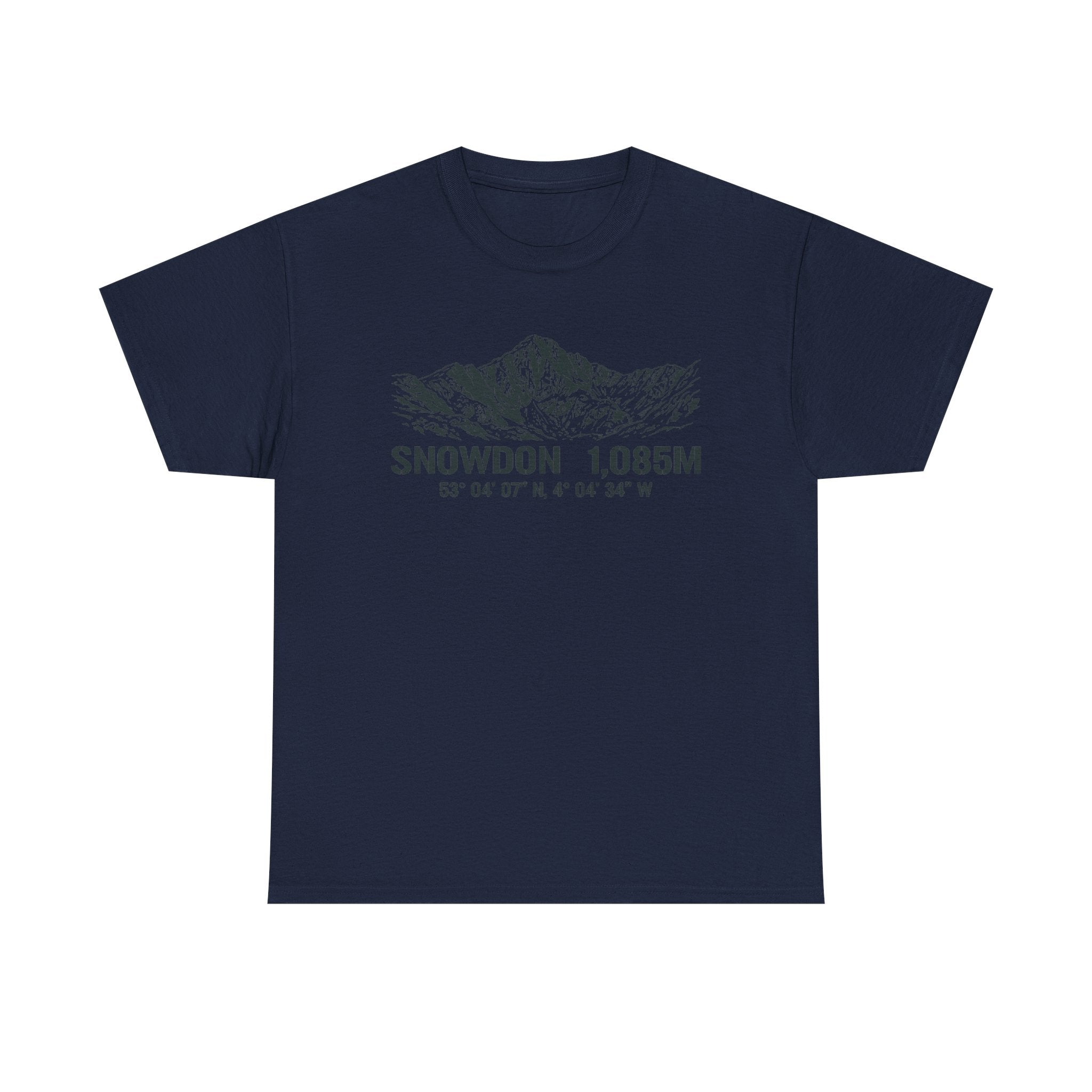 Snowdon 1,085M Mountain Tee with Coordinates