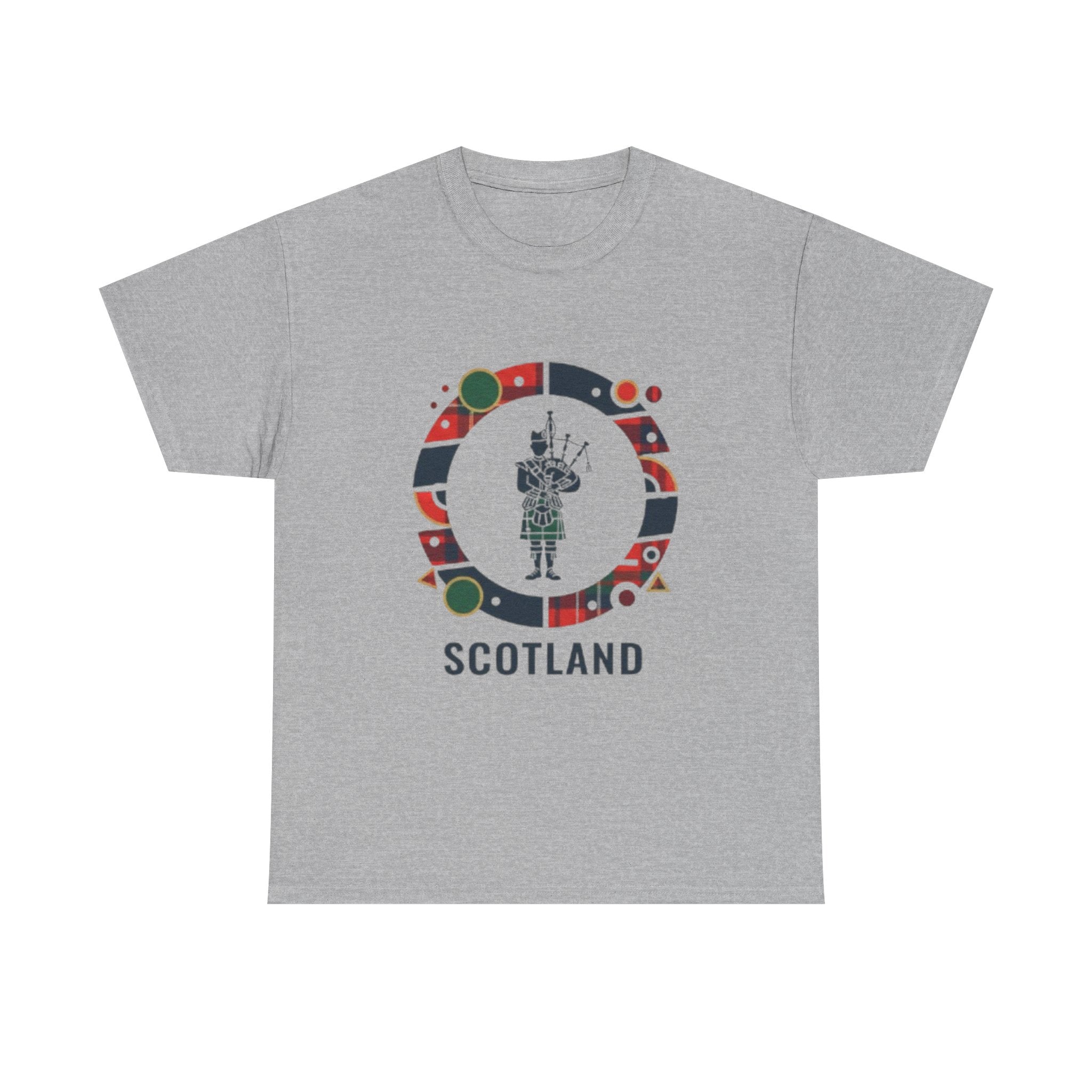 Scotland Bagpiper Graphic T‑Shirt — Scottish Travel Souvenir Tee