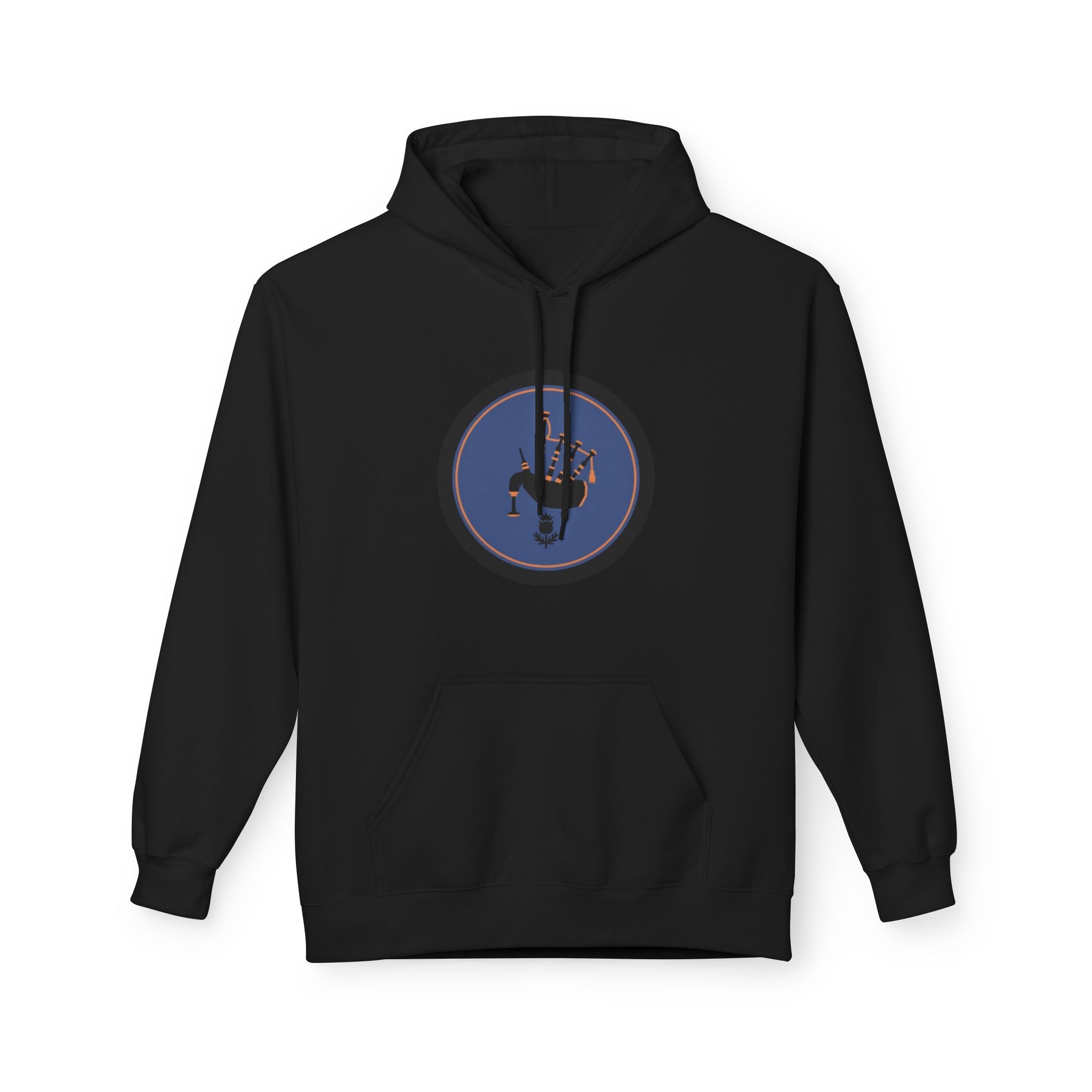Space Astronaut Helmet Hoodie — Retro Blue Circle Graphic Hoodie
