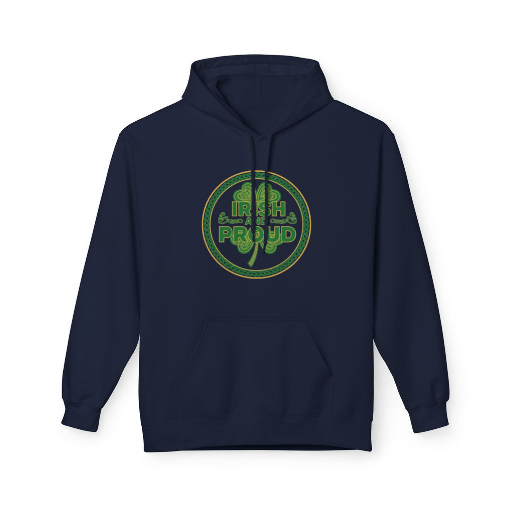Irish & Proud Shamrock Hoodie — St. Patrick’s Day Green Crest