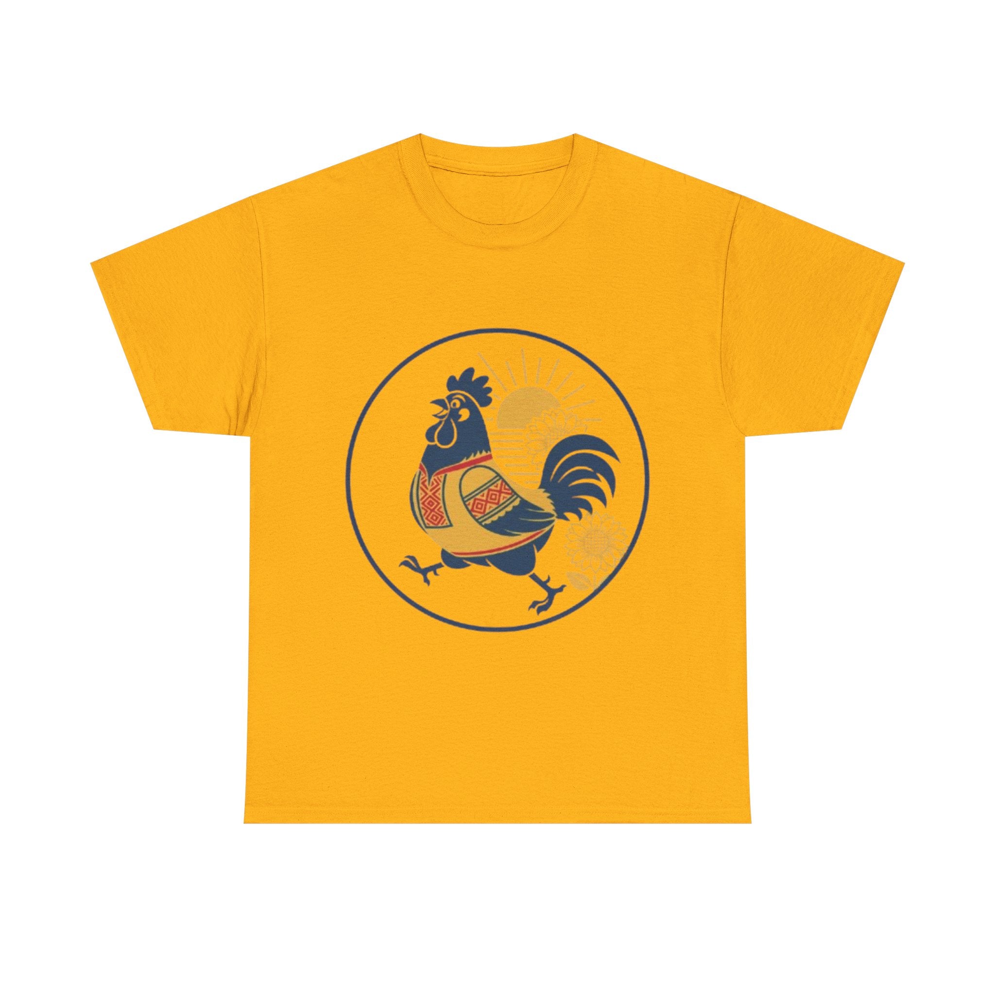 Rooster Sunburst Graphic Tee — Vintage Farmhouse Rooster T-Shirt