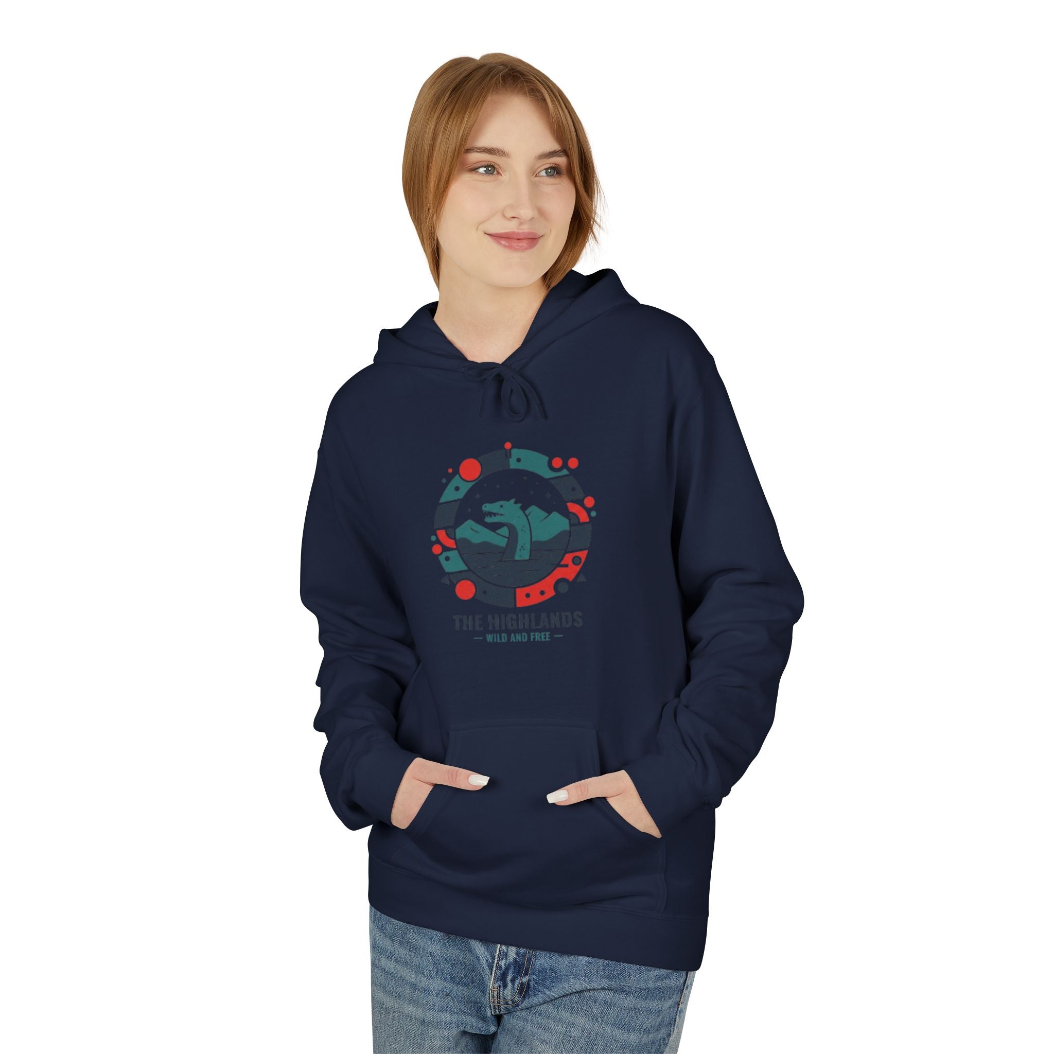 Highlands Mountain Hoodie — Scenic Retro Adventure Pullover