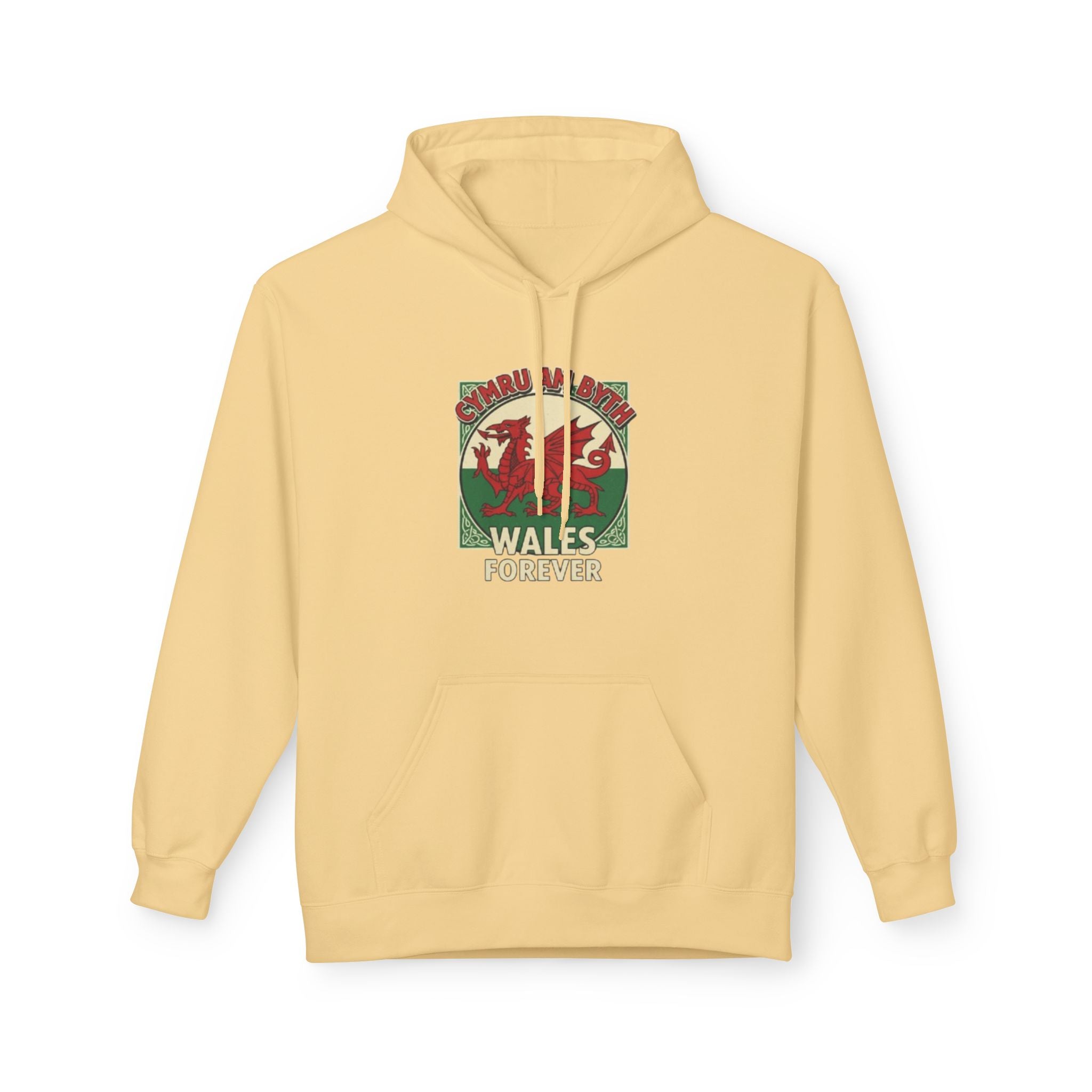 Wales Forever Hoodie — Vintage Welsh Dragon Graphic