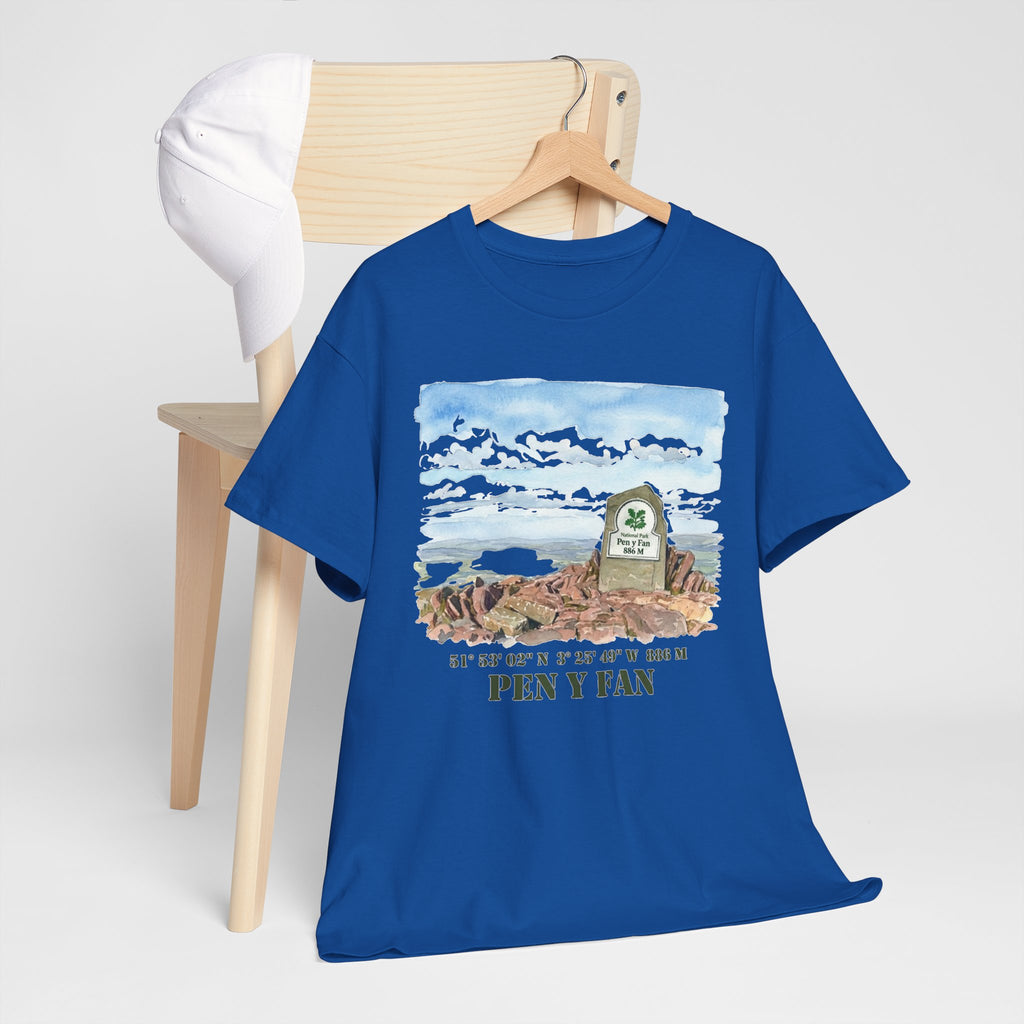 Pen y Fan Landscape T‑Shirt — Wales Mountain Hiking Souvenir Tee