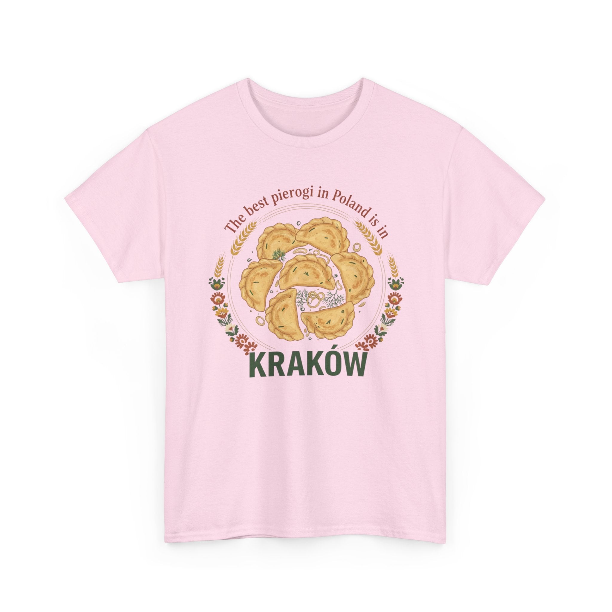 Kraków Pierogi Graphic Tee — "The best pierogi in Poland is in KRAKÓW" T-Shirt