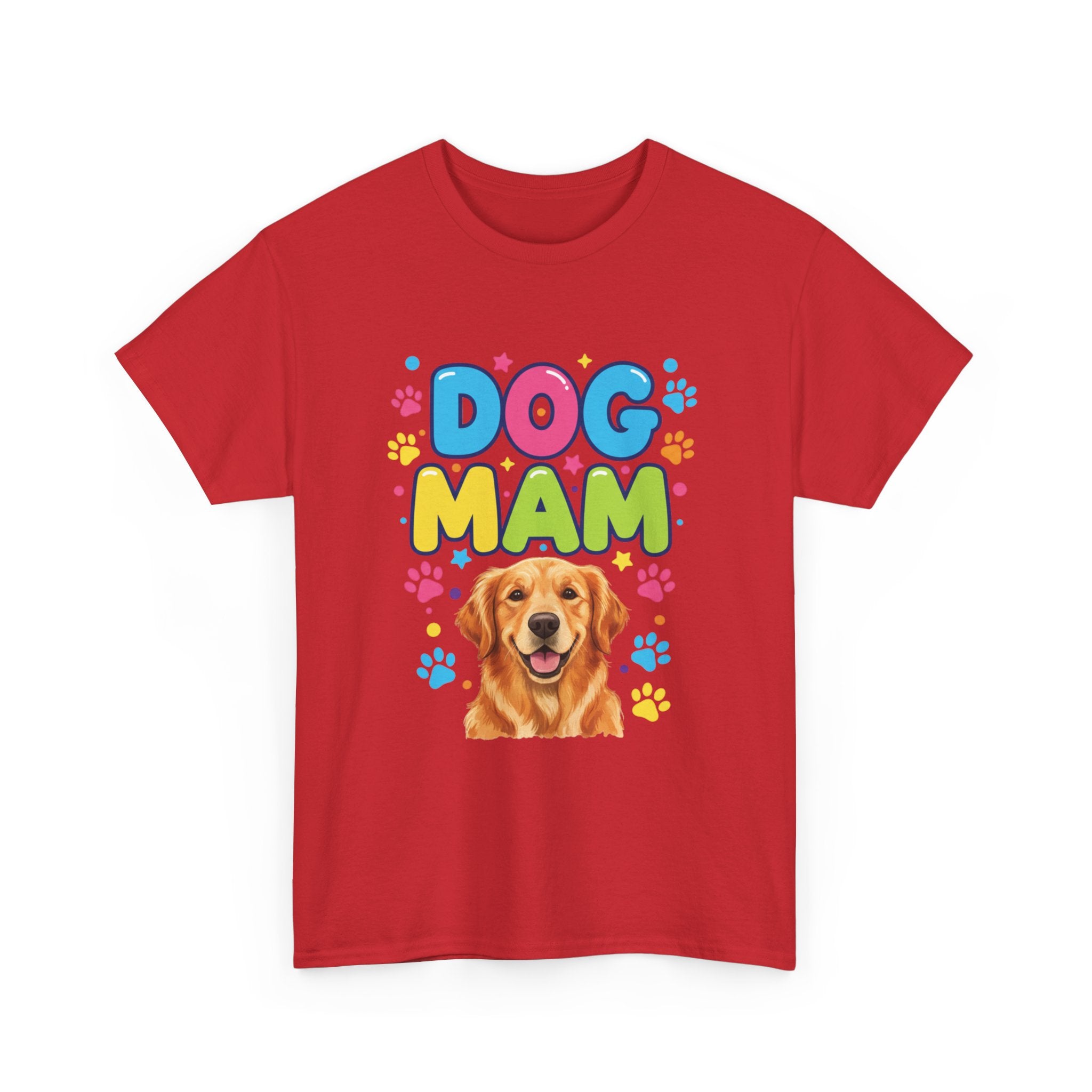 Dog Mam T-Shirt — Cute Colorful "Dog Mam" Graphic Tee for Dog Lovers