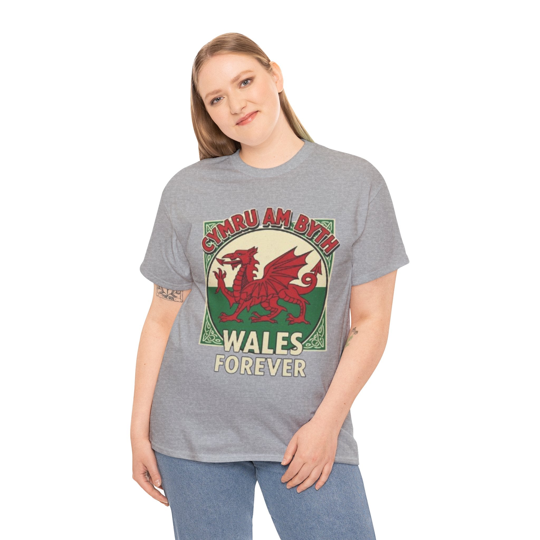 Wales Forever T-Shirt — Cymru Am Byth Retro Welsh Dragon Tee