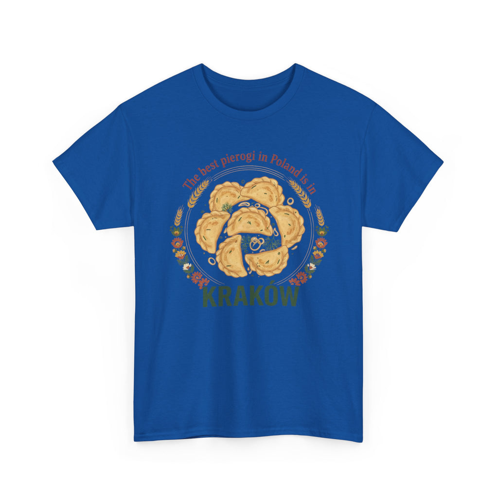 Kraków Pierogi Graphic Tee — "The best pierogi in Poland is in KRAKÓW" T-Shirt