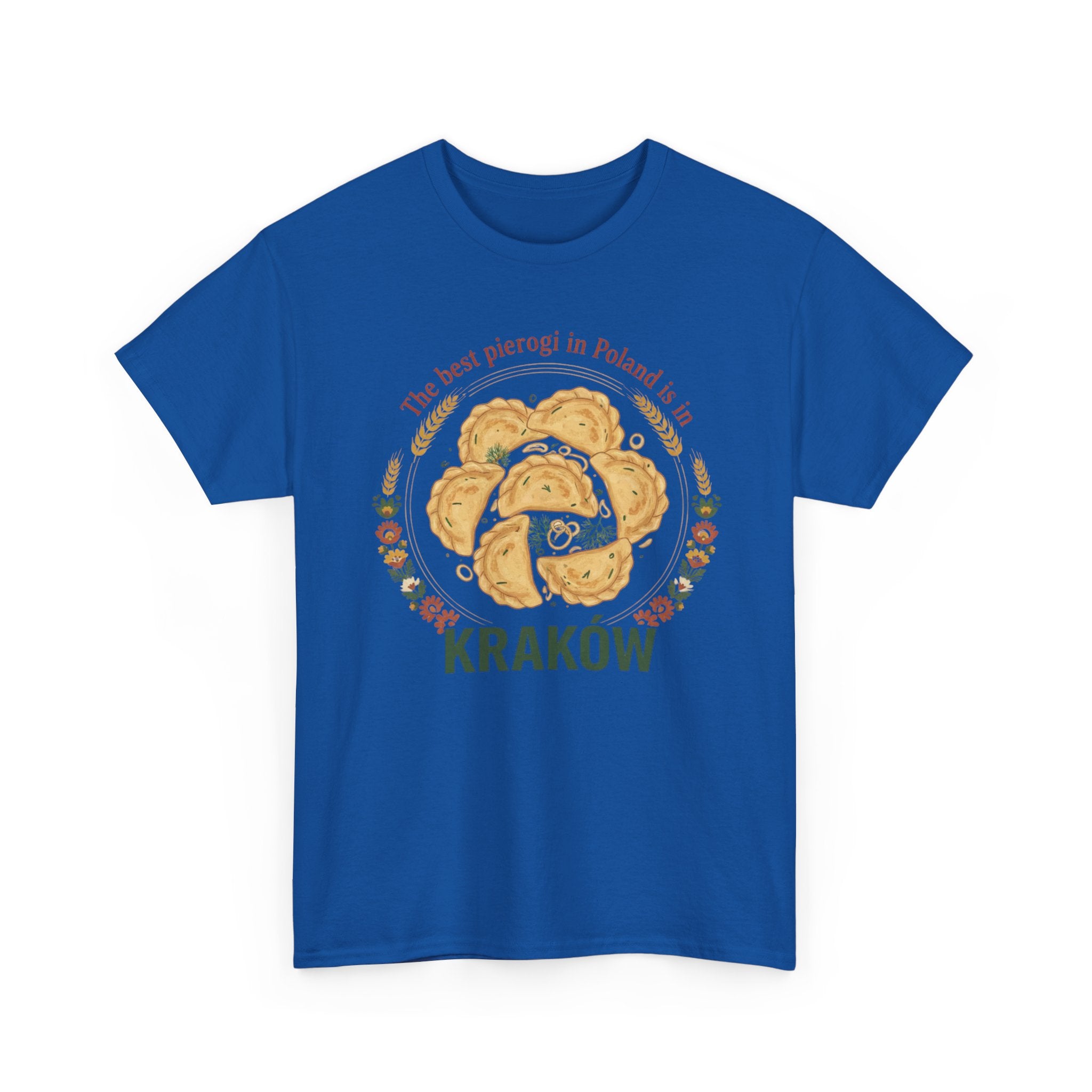 Kraków Pierogi Graphic Tee — "The best pierogi in Poland is in KRAKÓW" T-Shirt