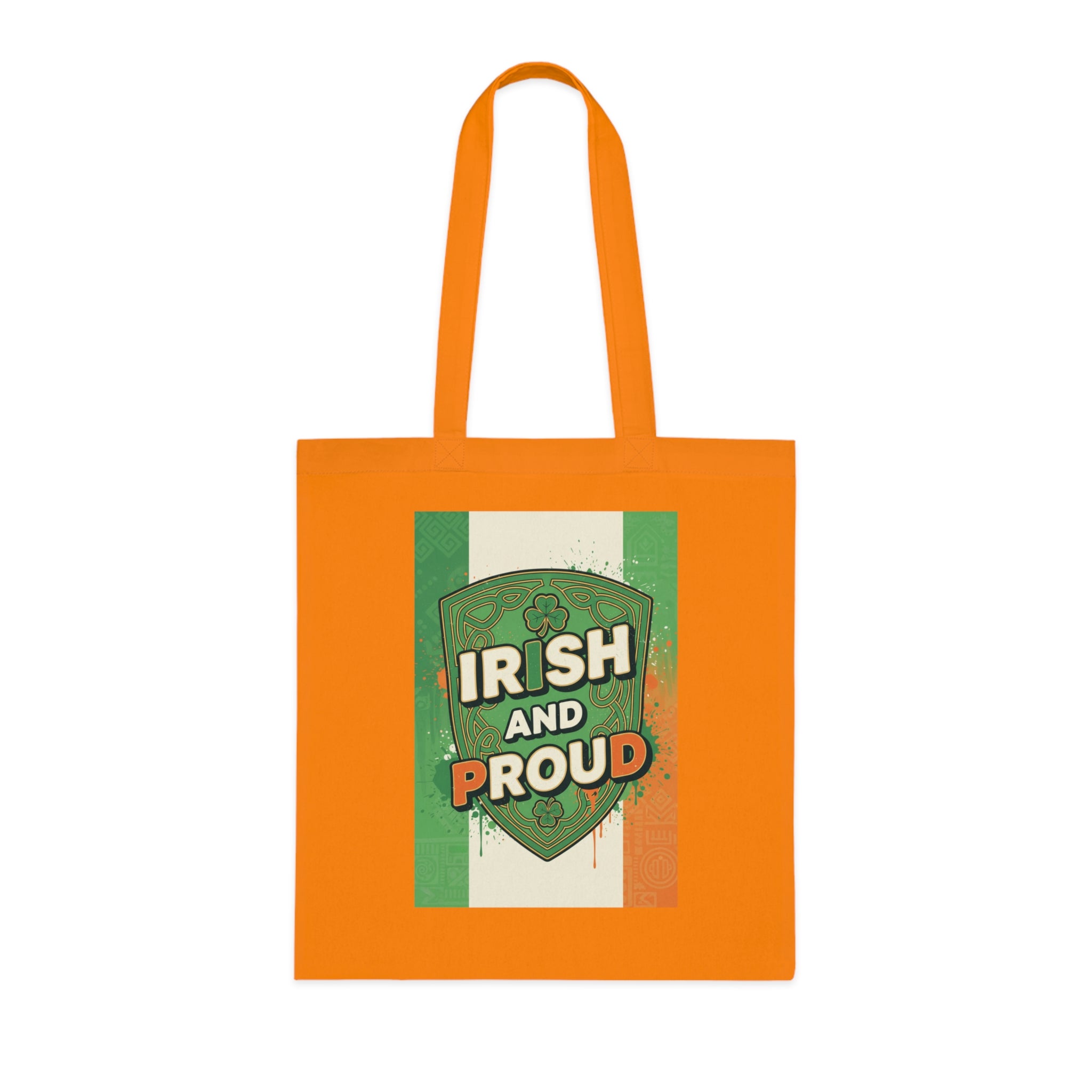 Irish and Proud Cotton Tote — St. Patrick’s Day Irish Flag Shopper