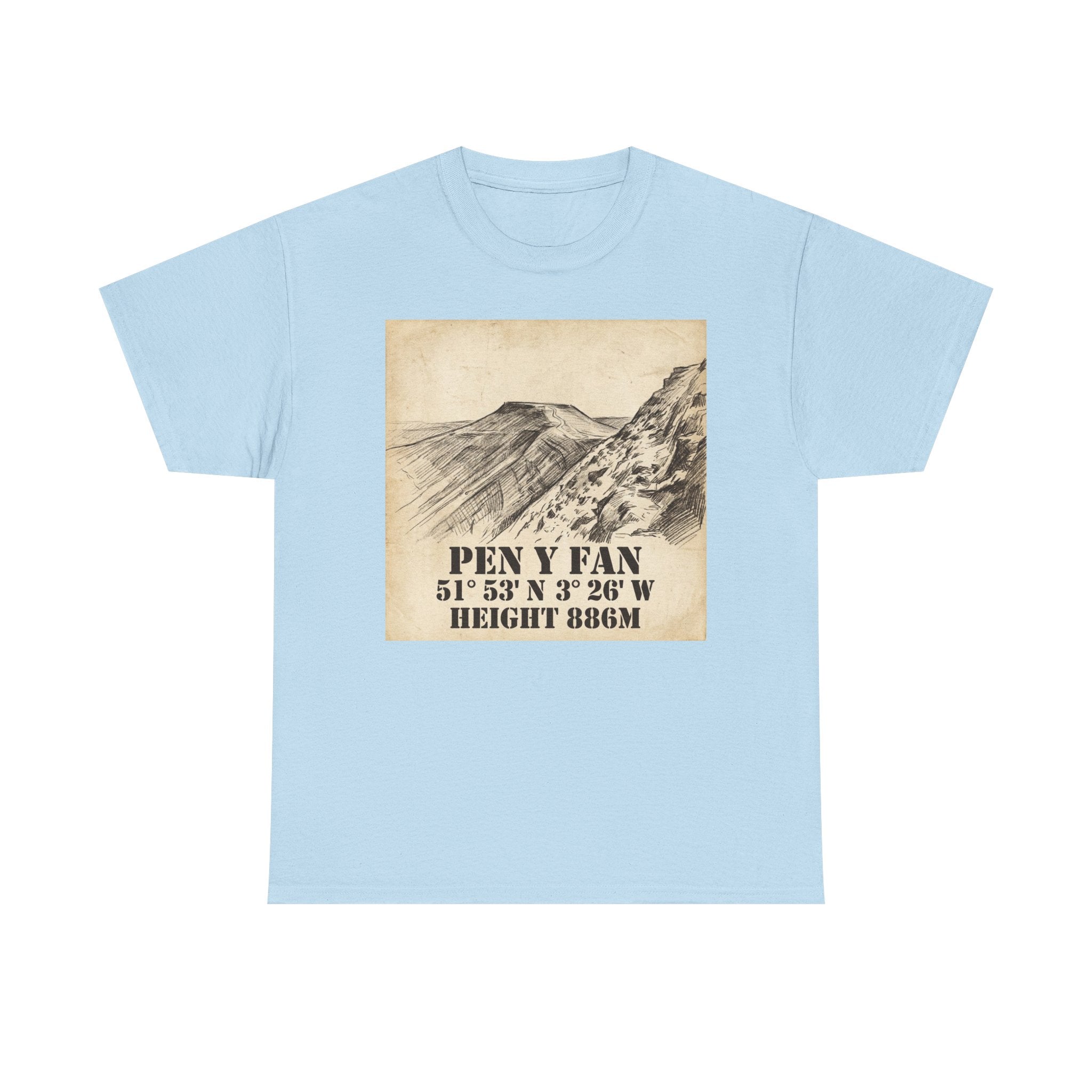 Pen y Fan T-Shirt - Brecon Beacons Vintage Coordinates & Elevation