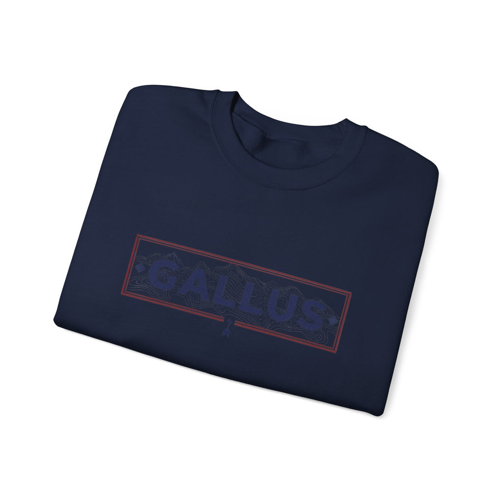 Spain Map Crewneck Sweatshirt — GALLUS Logo Travel Pullover
