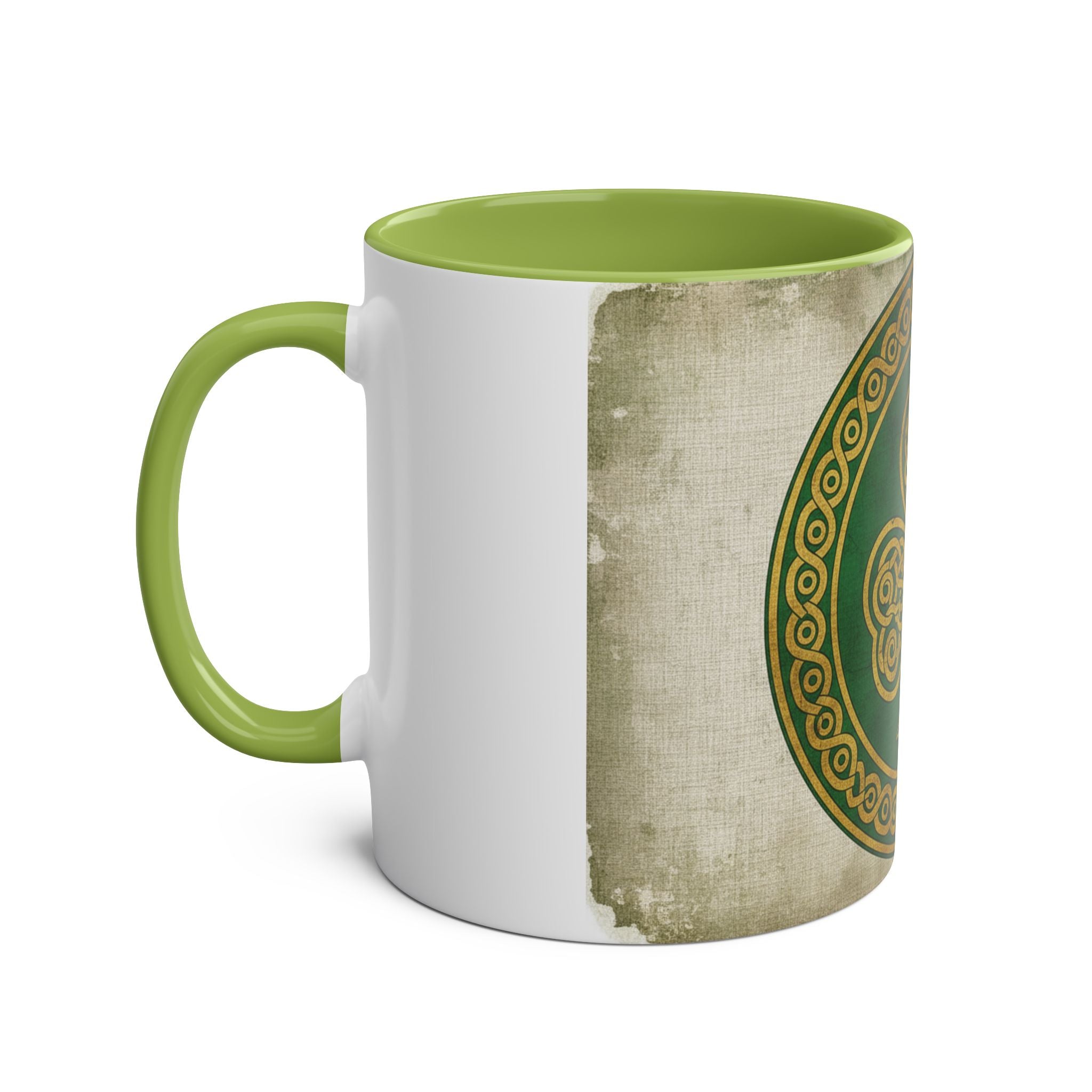 Celtic Shamrock Coffee Mug – Two-Tone 11oz St. Patrick’s Day Mug
