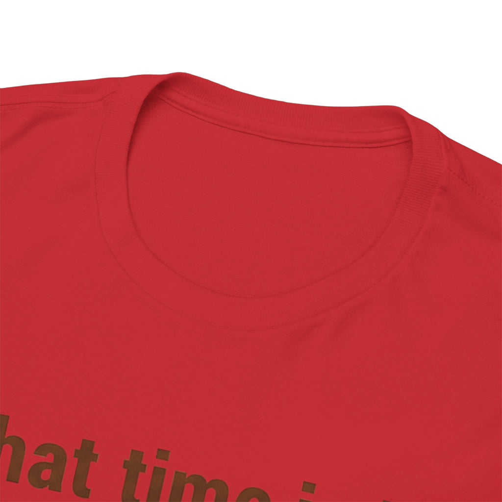 Pierogi Time T‑Shirt — "What time is it? Pierogi time!" Vintage Clock Food Tee
