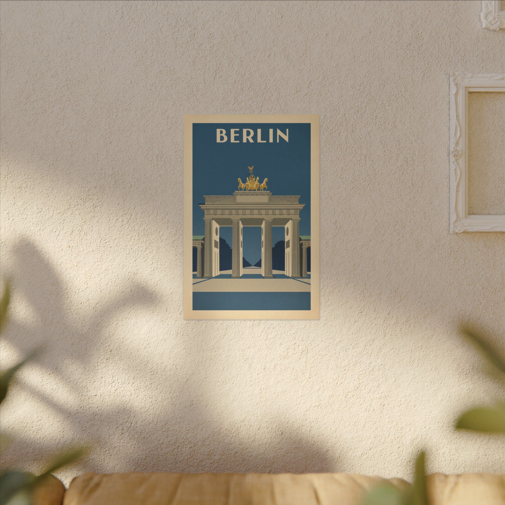 Berlin Brandenburger Tor Matte Canvas Print