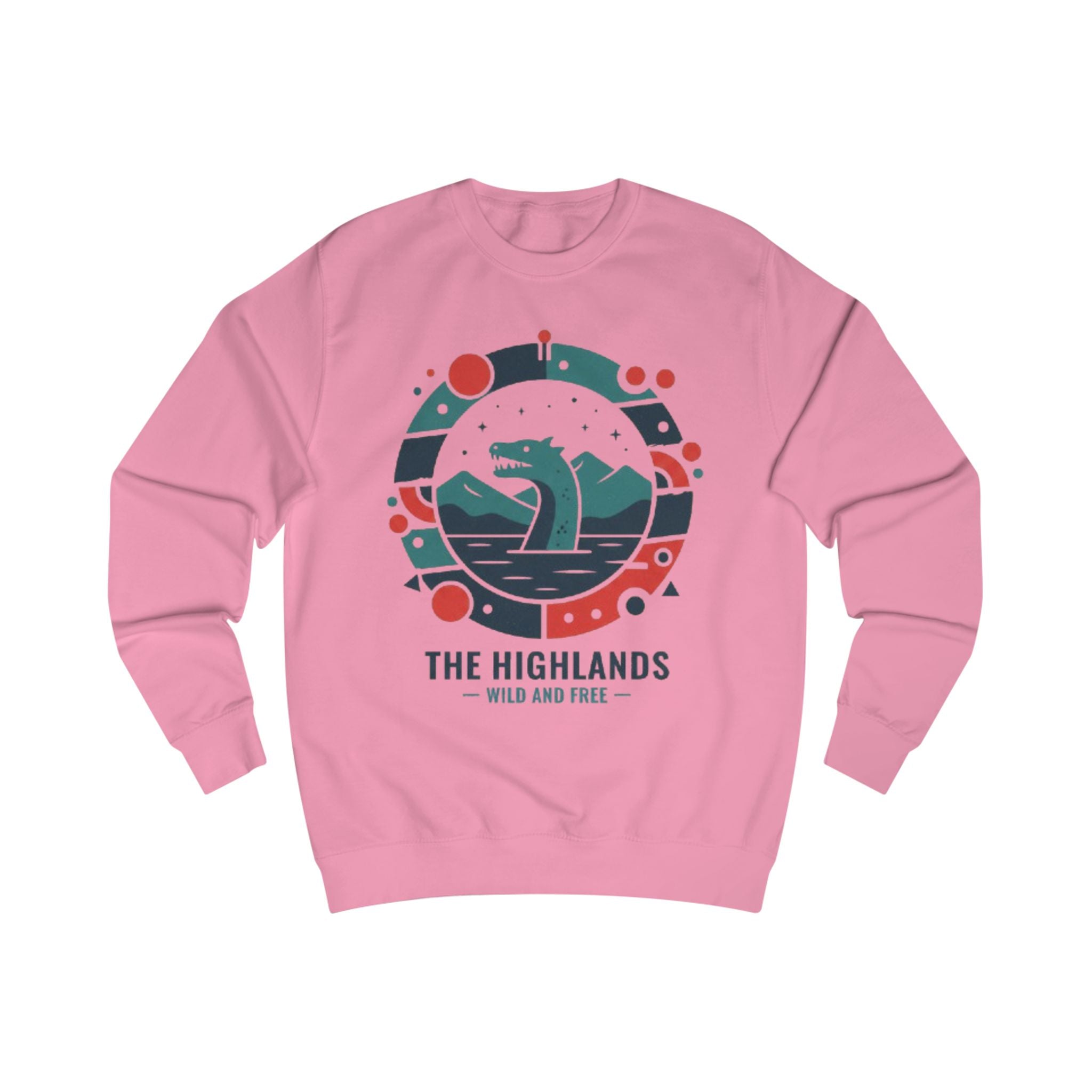 Sweatshirt — The Highlands "Wild and Free" Loch Monster Graphic