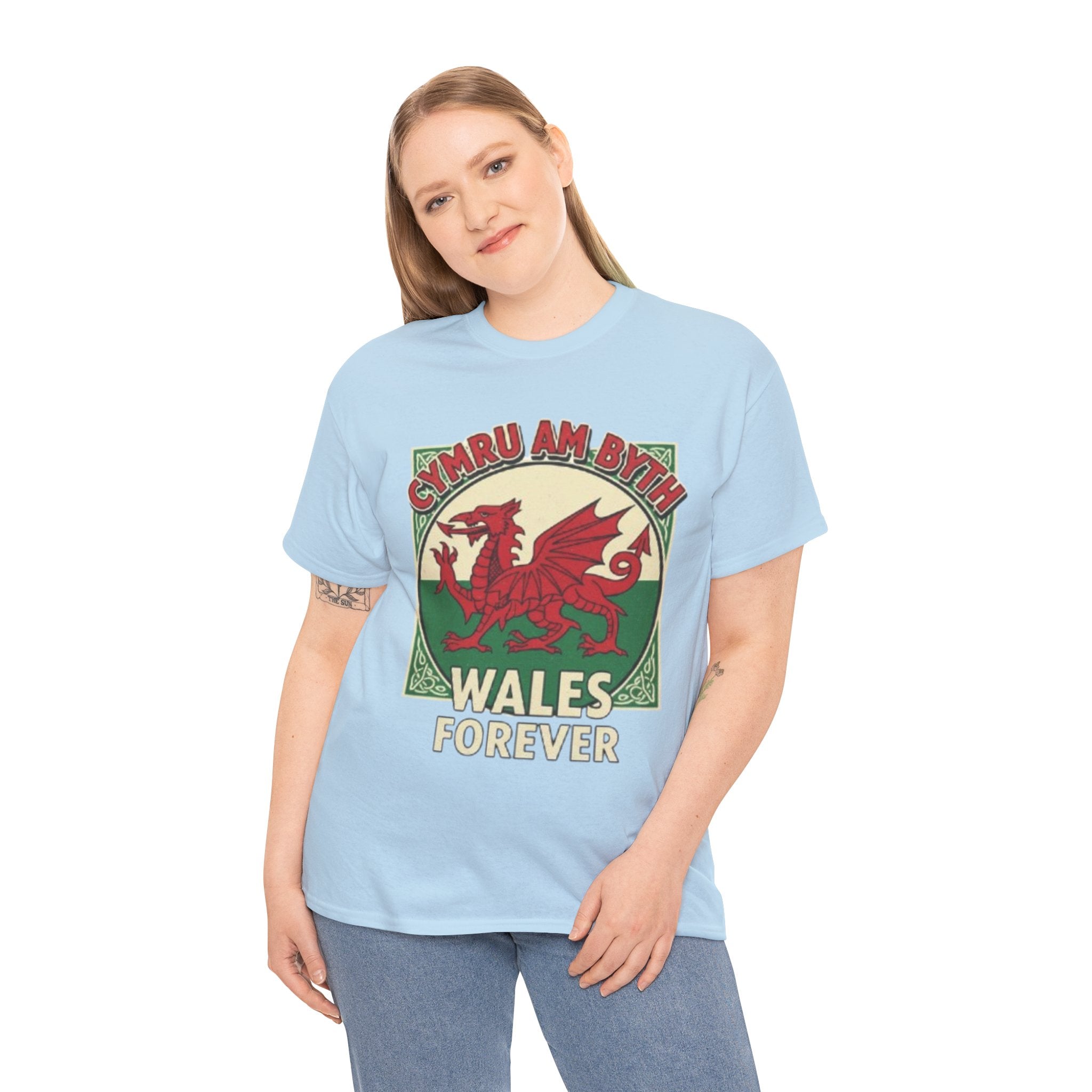 Wales Forever T-Shirt — Cymru Am Byth Retro Welsh Dragon Tee