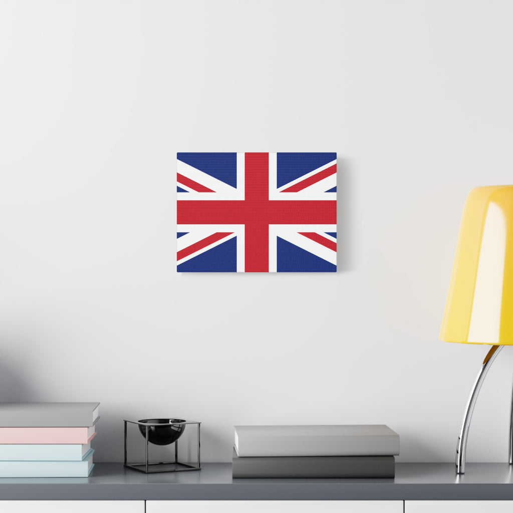 Union Jack Matte Canvas Print — Stretched British Flag Wall Art