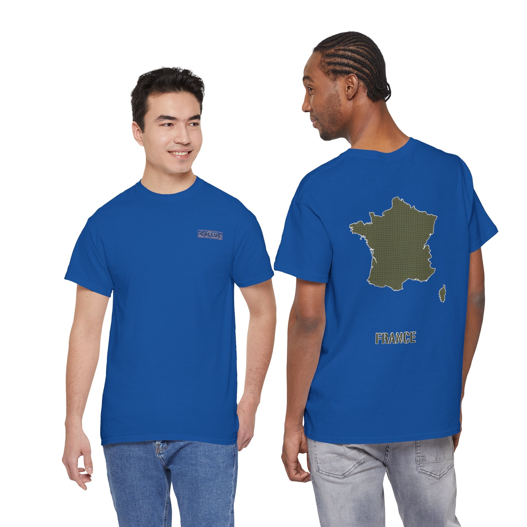 France Map T‑Shirt — Minimal Grunge Outline Tee