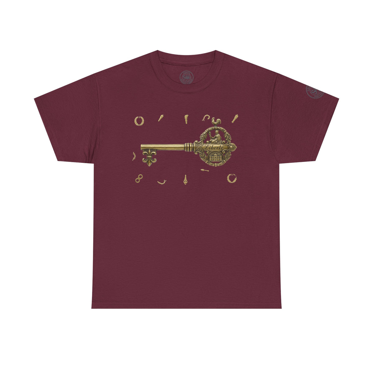 Bastille Key T-Shirt — French Revolution History Tee — product image 6